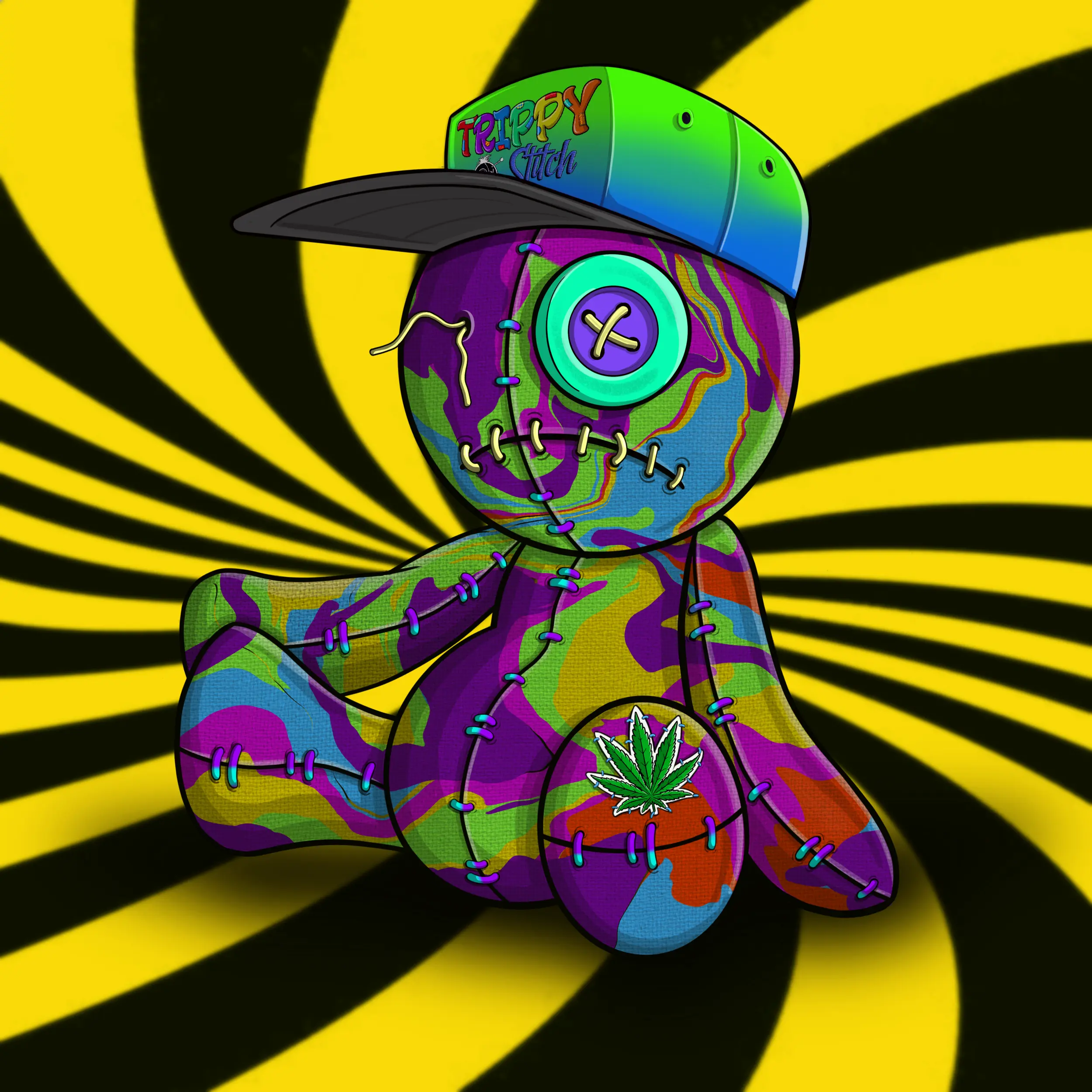 Trippy Stitch #1390 NFT on Algorand