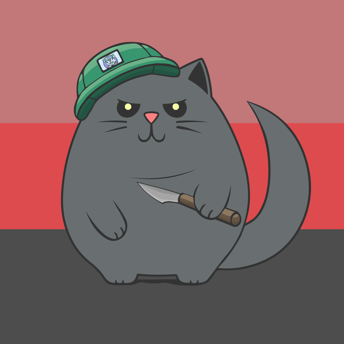 HAPPY HOOMENS CAT #256 NFT on Algorand