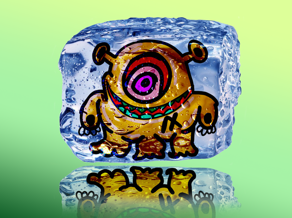 An image of Ice Cubed Algo Monster Sparkly