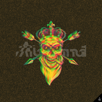 Linx Golden King Skull #018