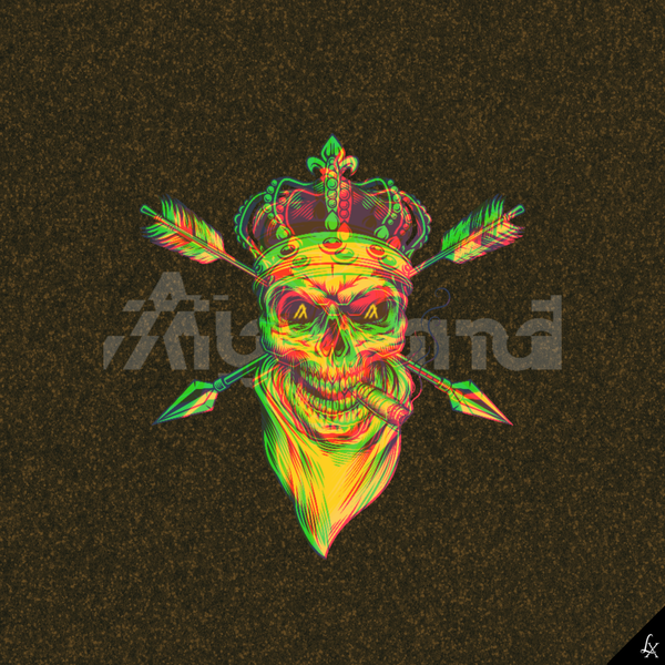 An image of Linx Golden King Skull #018