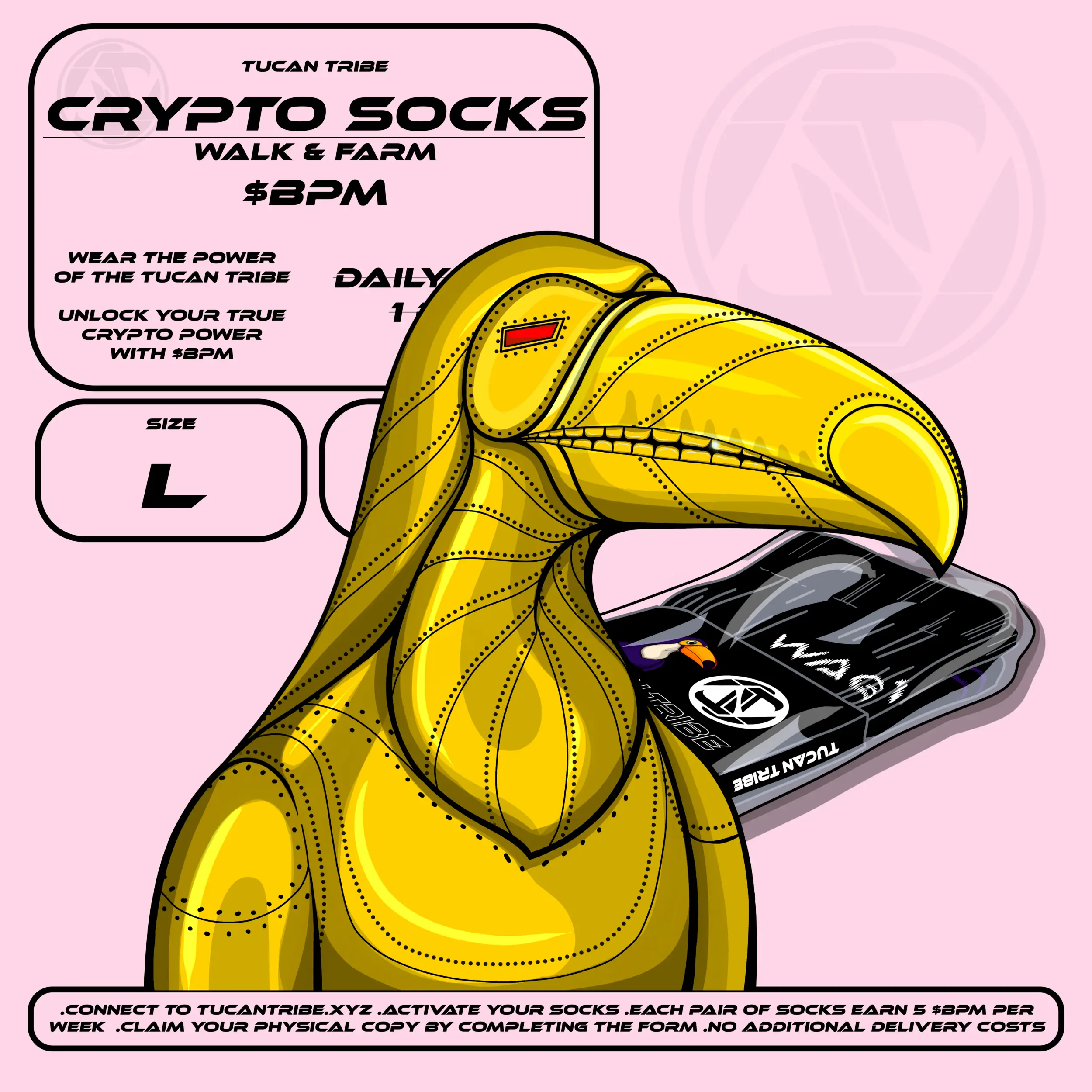 Tucan Tribe Crypto Socks #327 NFT on Algorand