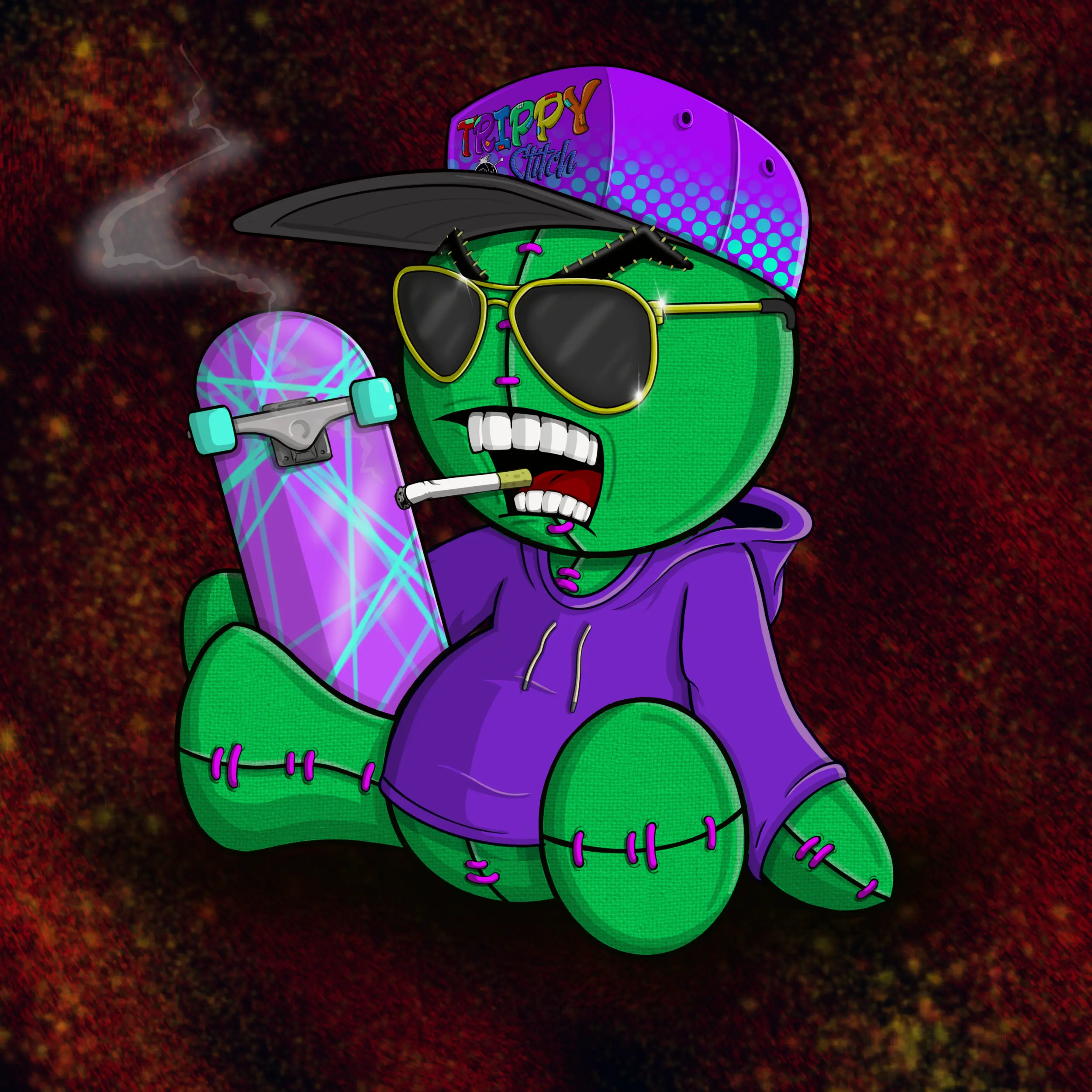 Trippy Stitch #967 NFT on Algorand