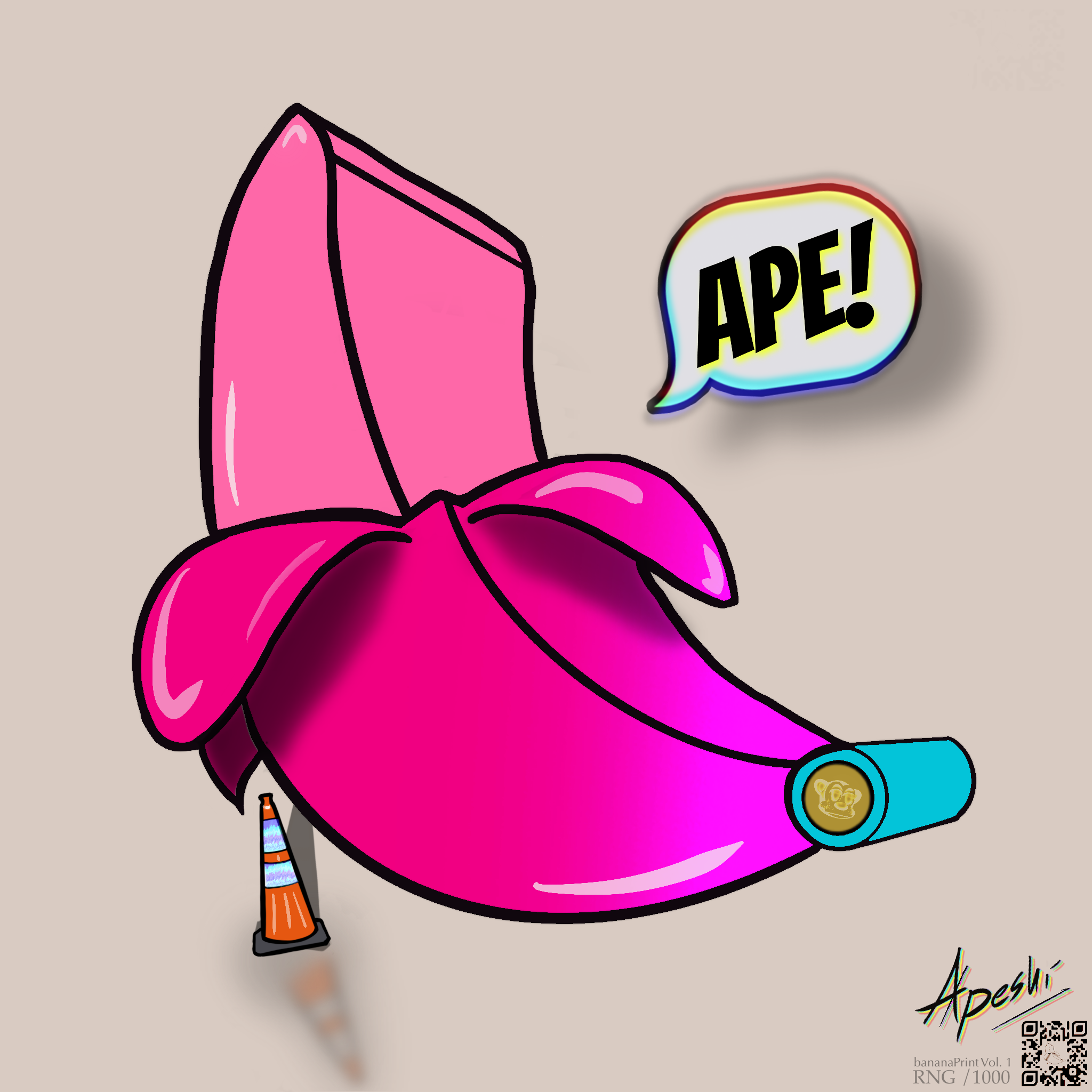 bananaPrint_Collection #361 NFT on Algorand