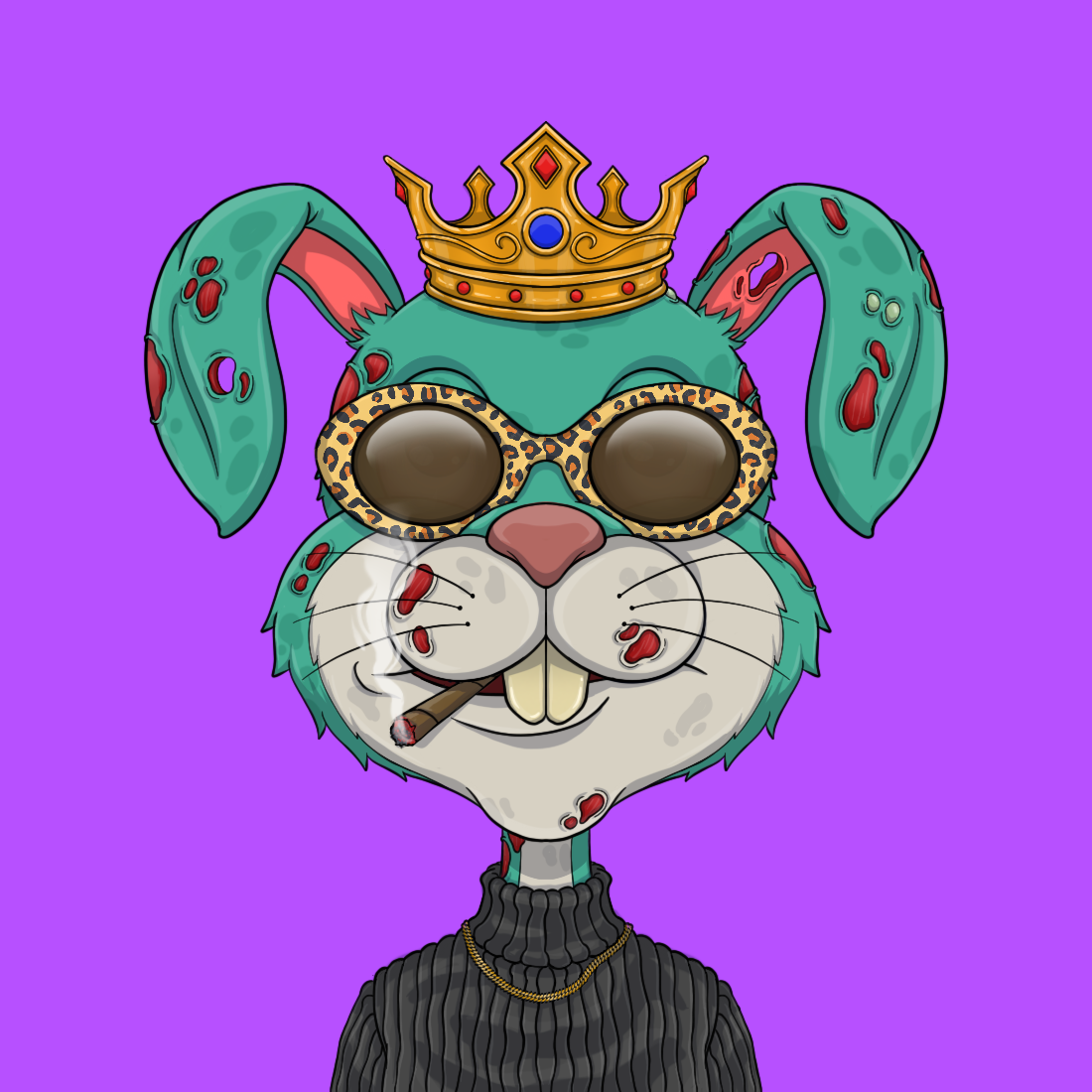 Addict Rabbit Gang 1356 NFT on Algorand
