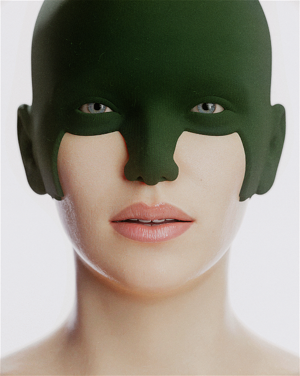 An image of Polyester Spandex Moss Mask