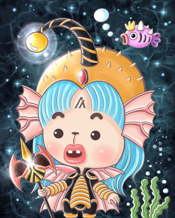 An image of 020 Richy Anglerfish queen