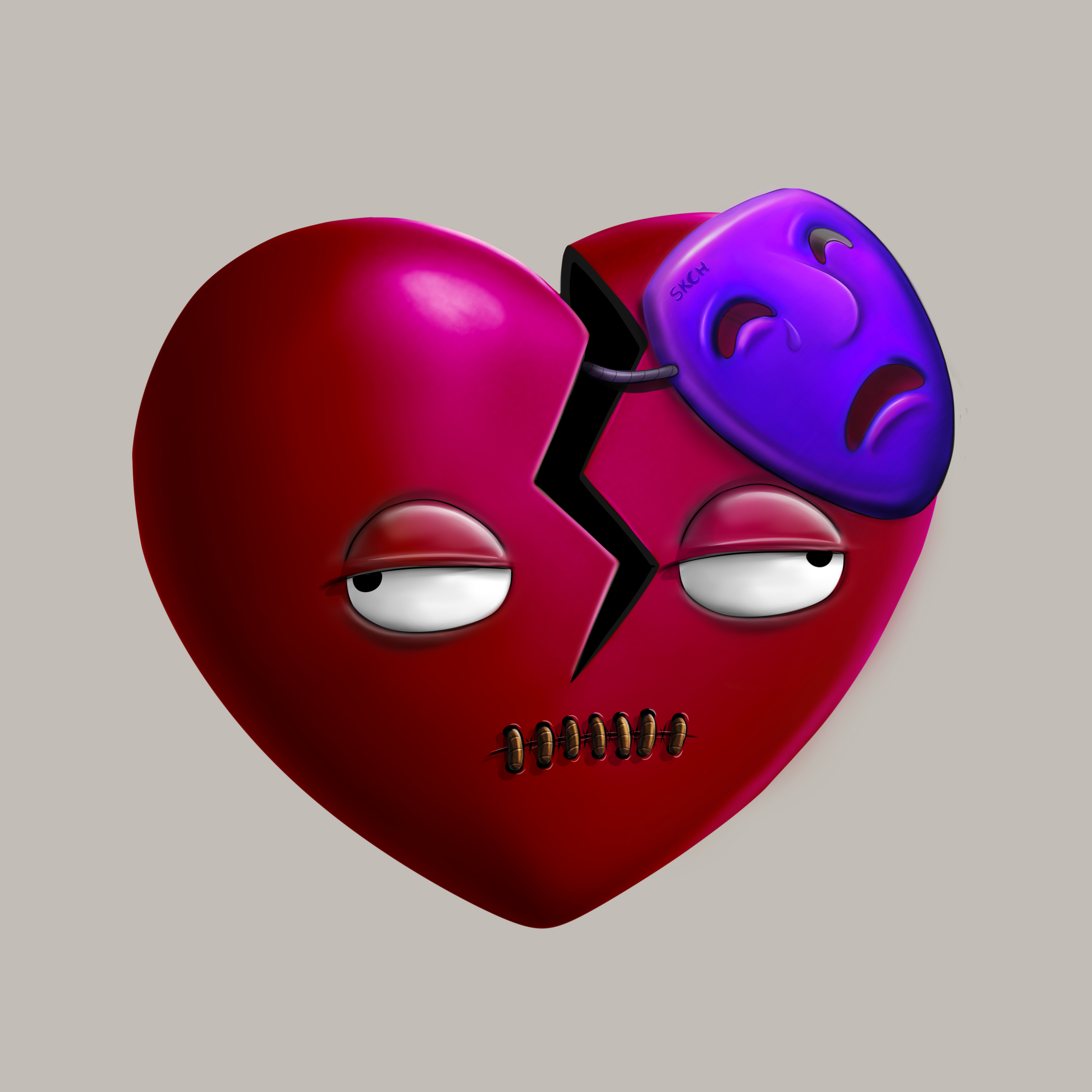 Broken Hearts Club #206 NFT on Algorand
