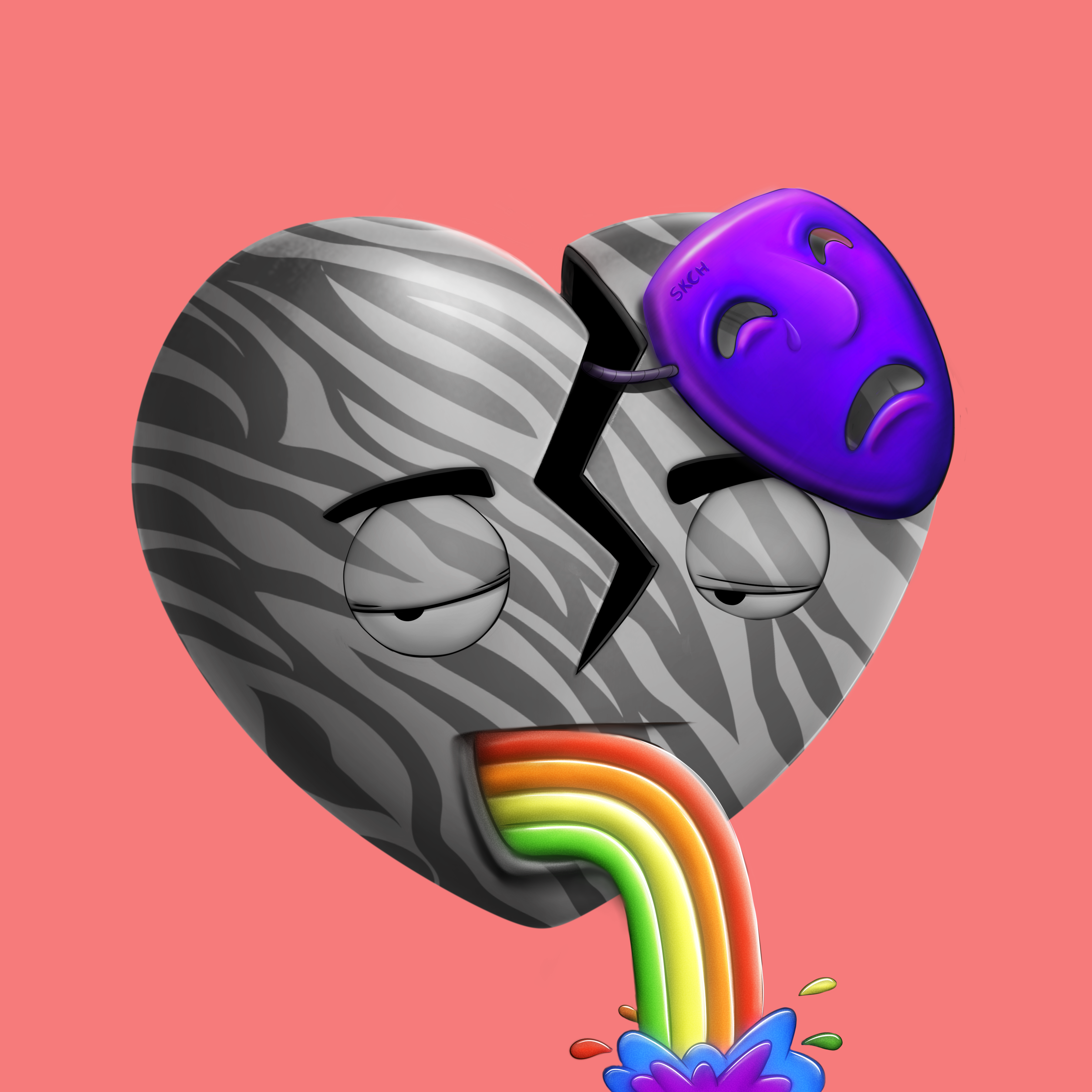 Broken Hearts Club #619 NFT on Algorand