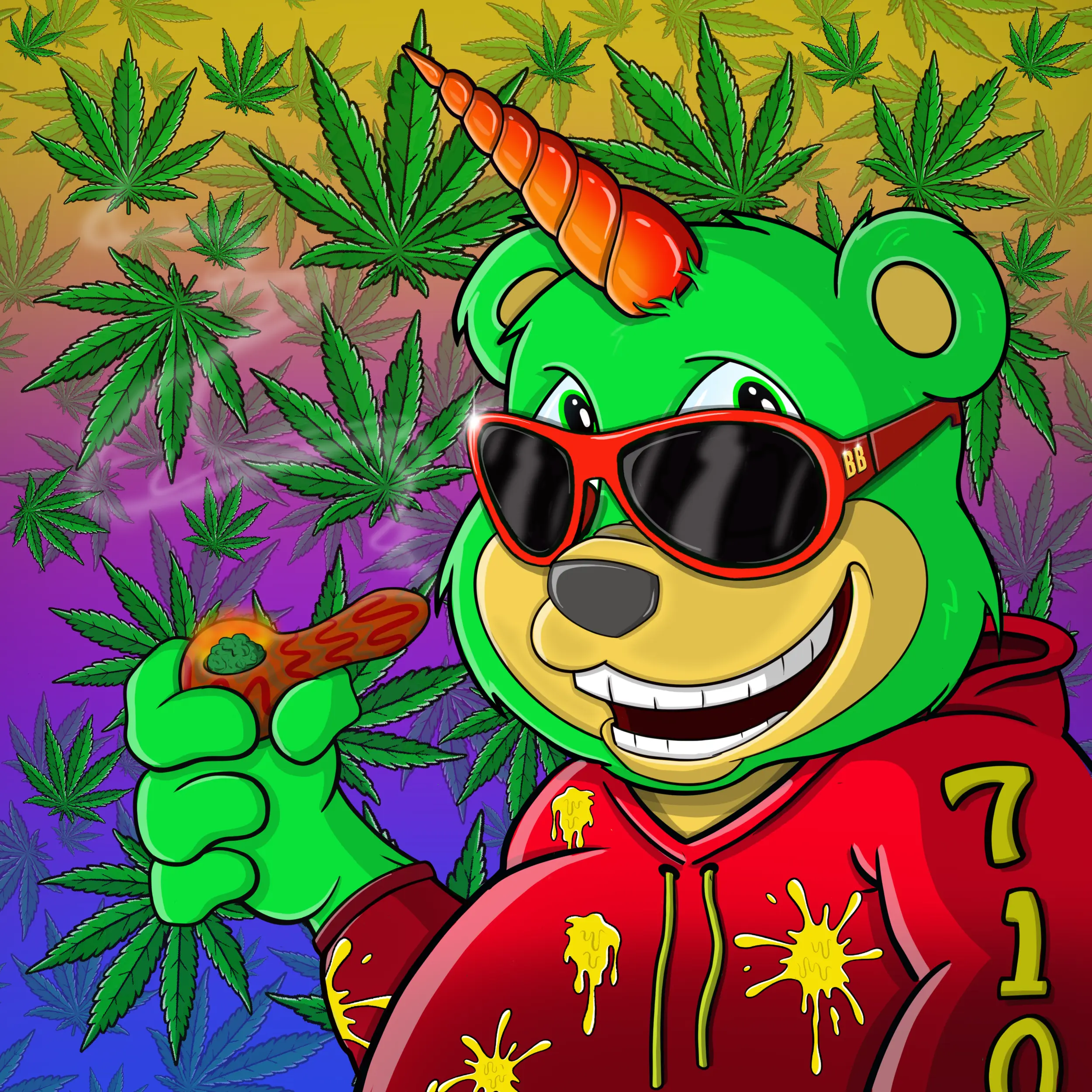 Burnin Bears #8 NFT on Algorand