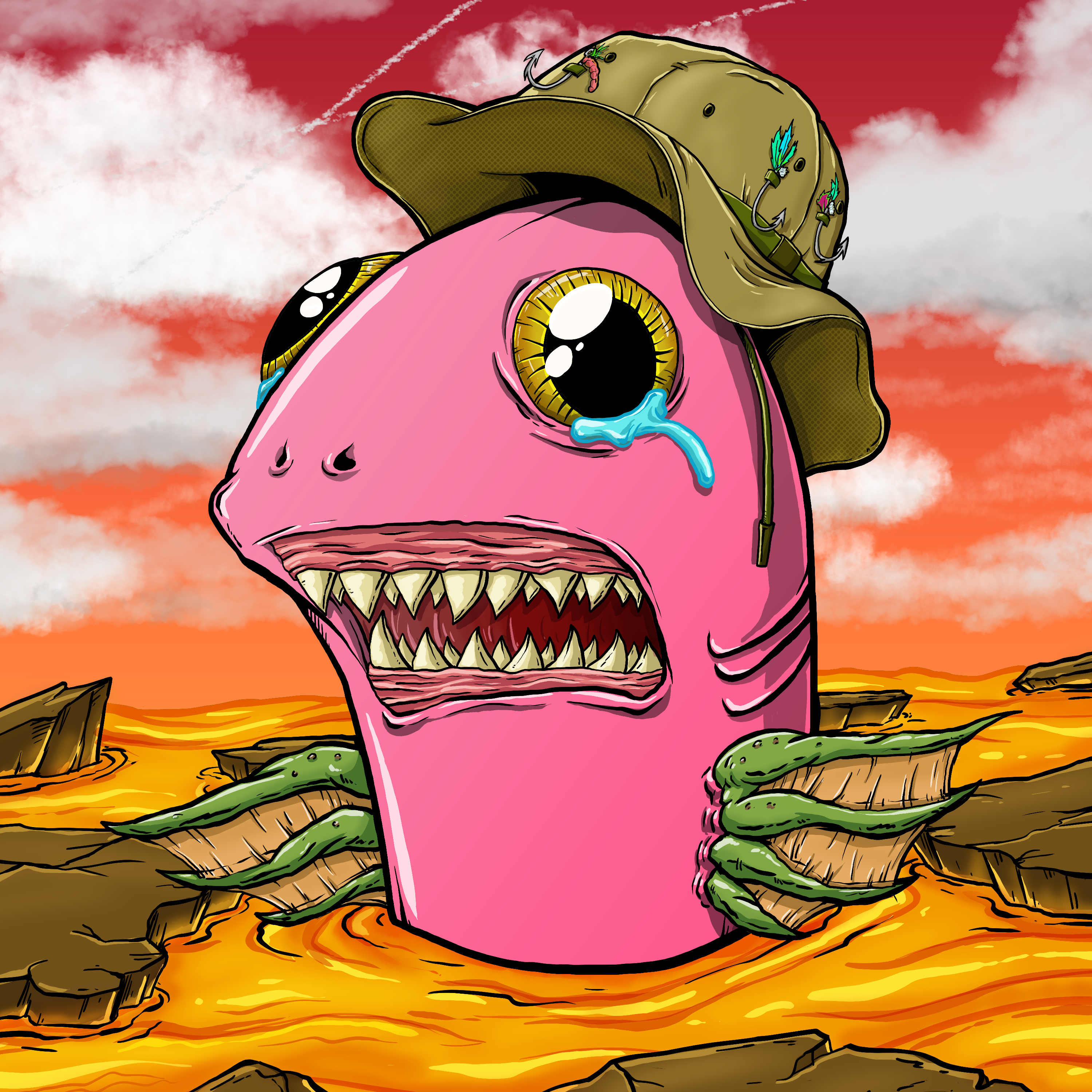 CRAZY CRITTERS - FISH  105 NFT on Algorand