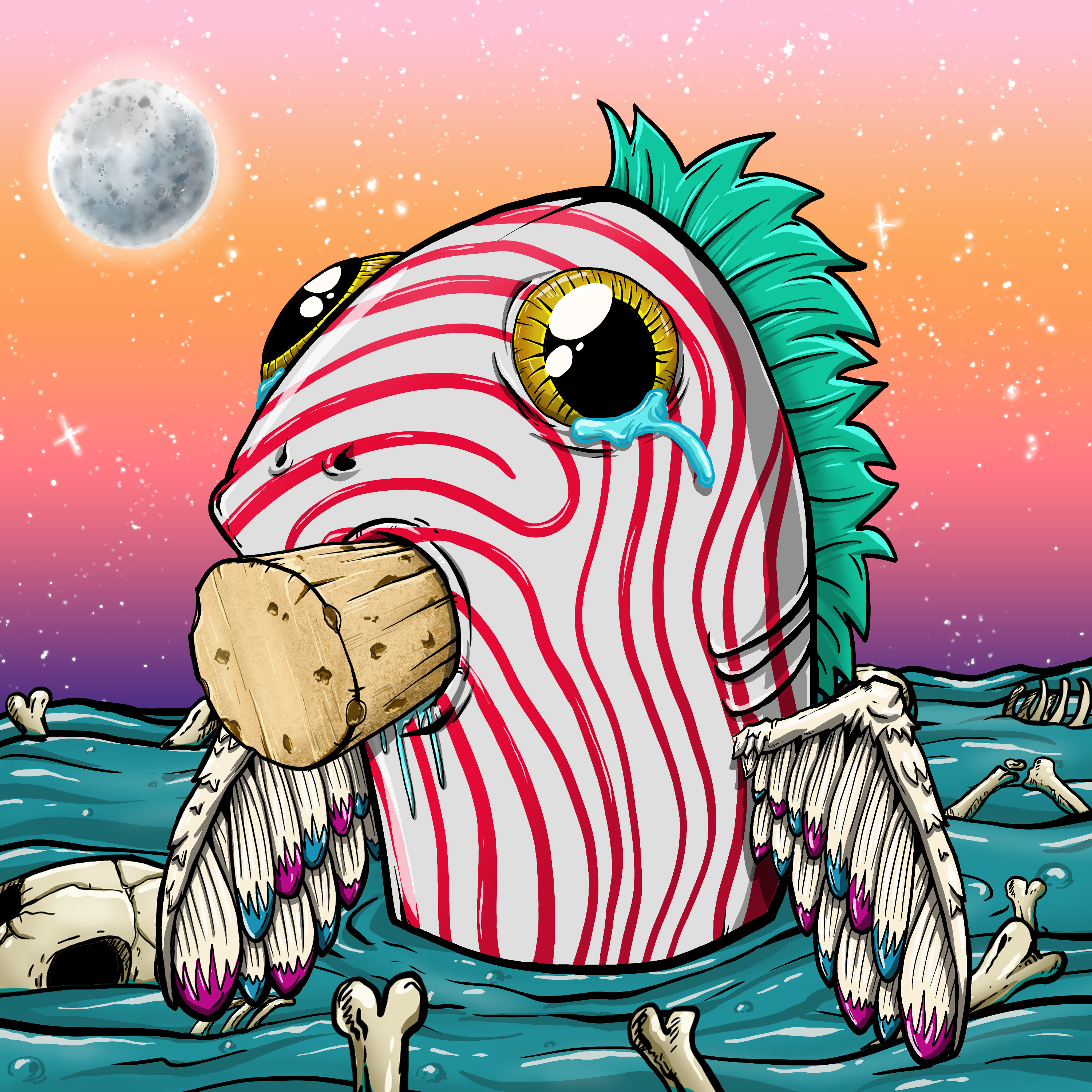 CRAZY CRITTERS - FISH  121 NFT on Algorand