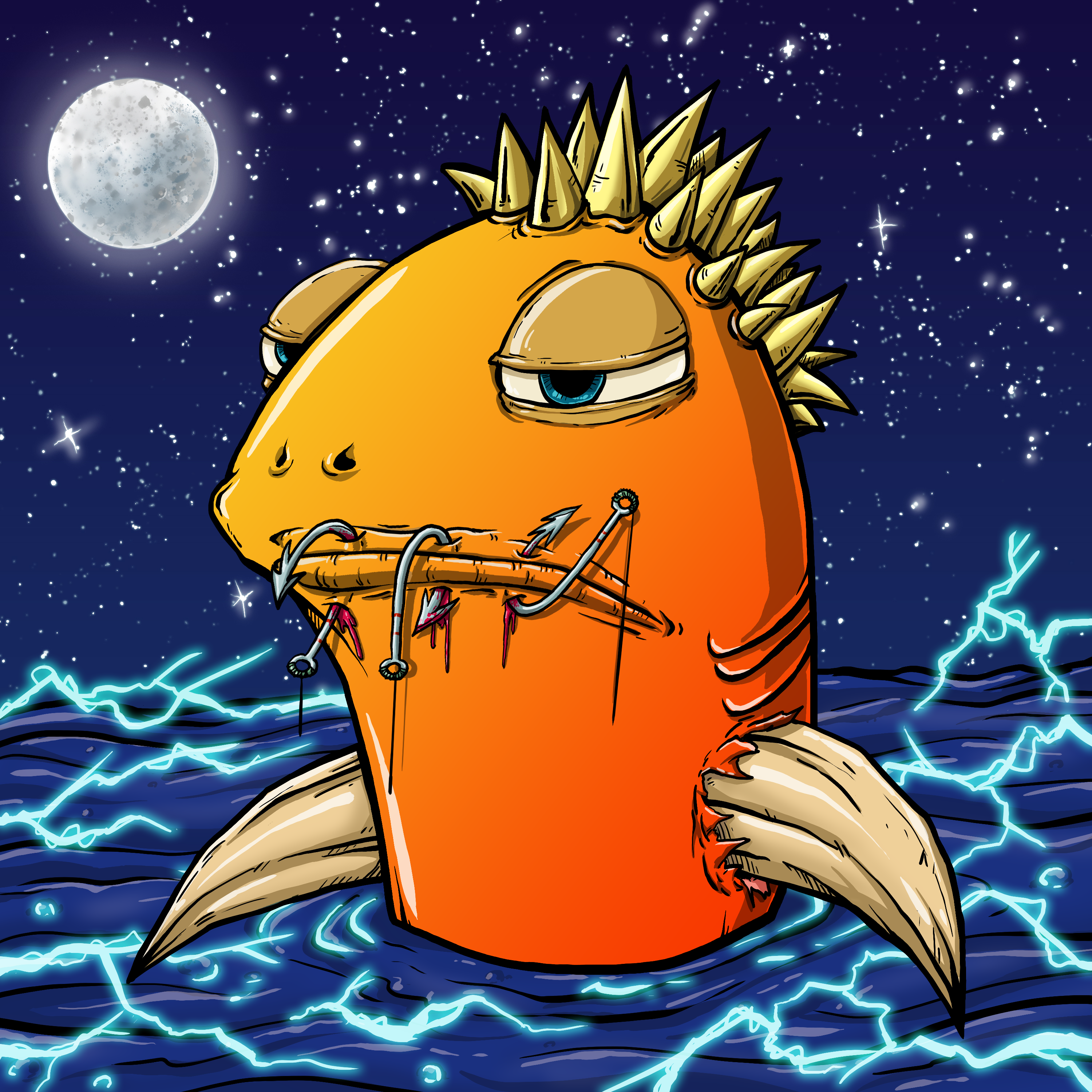 CRAZY CRITTERS - FISH  136 NFT on Algorand