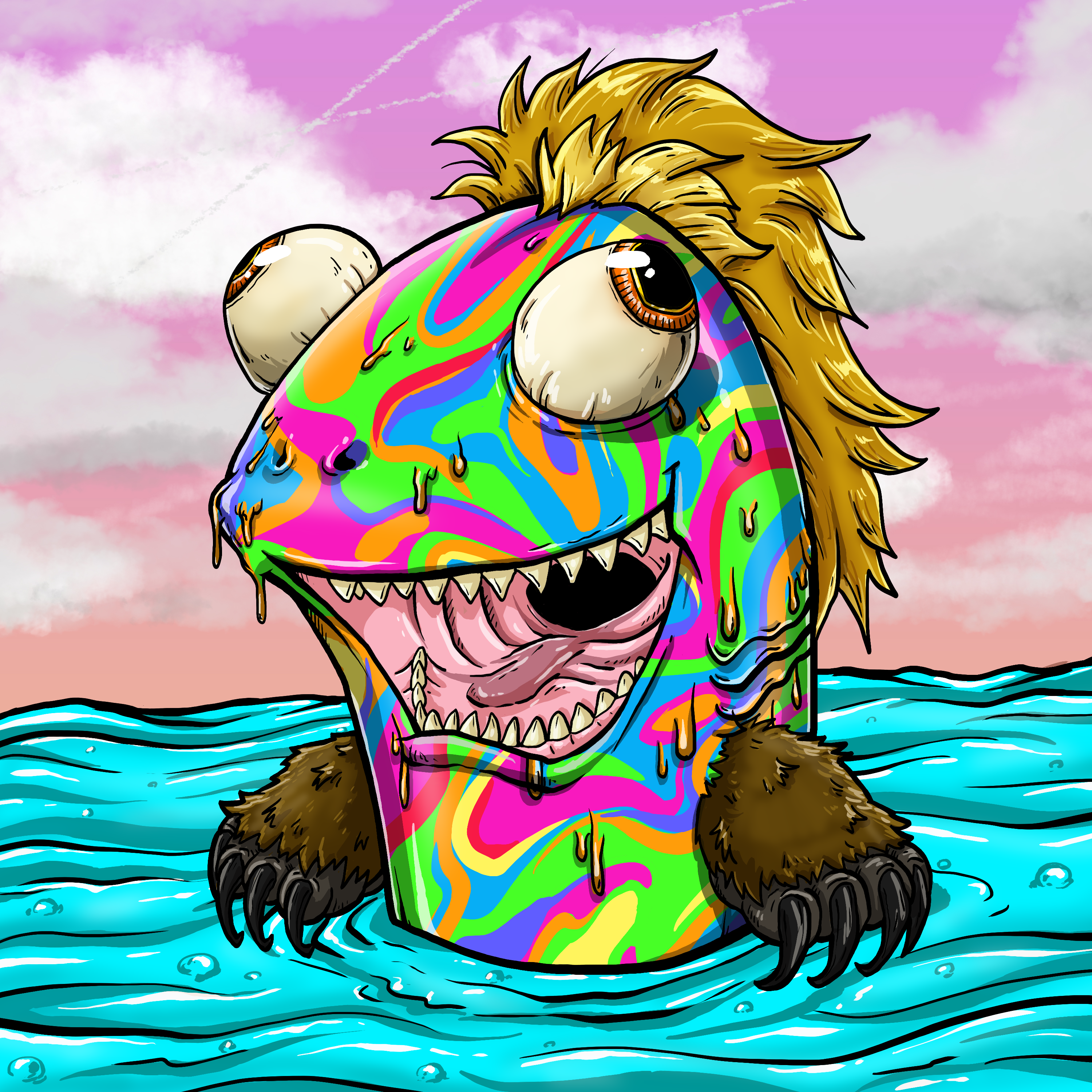 CRAZY CRITTERS - FISH  140 NFT on Algorand