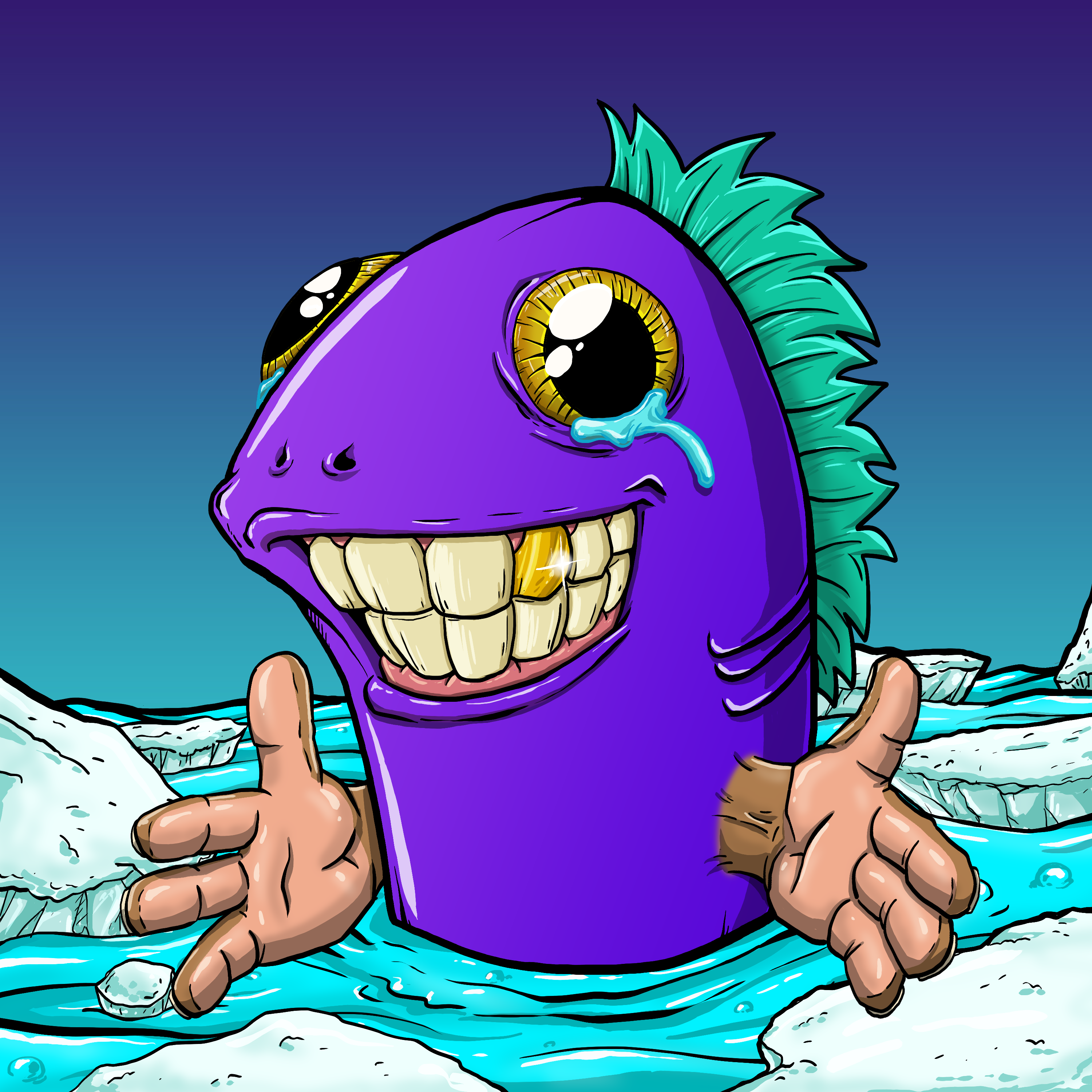 CRAZY CRITTERS - FISH  144 NFT on Algorand