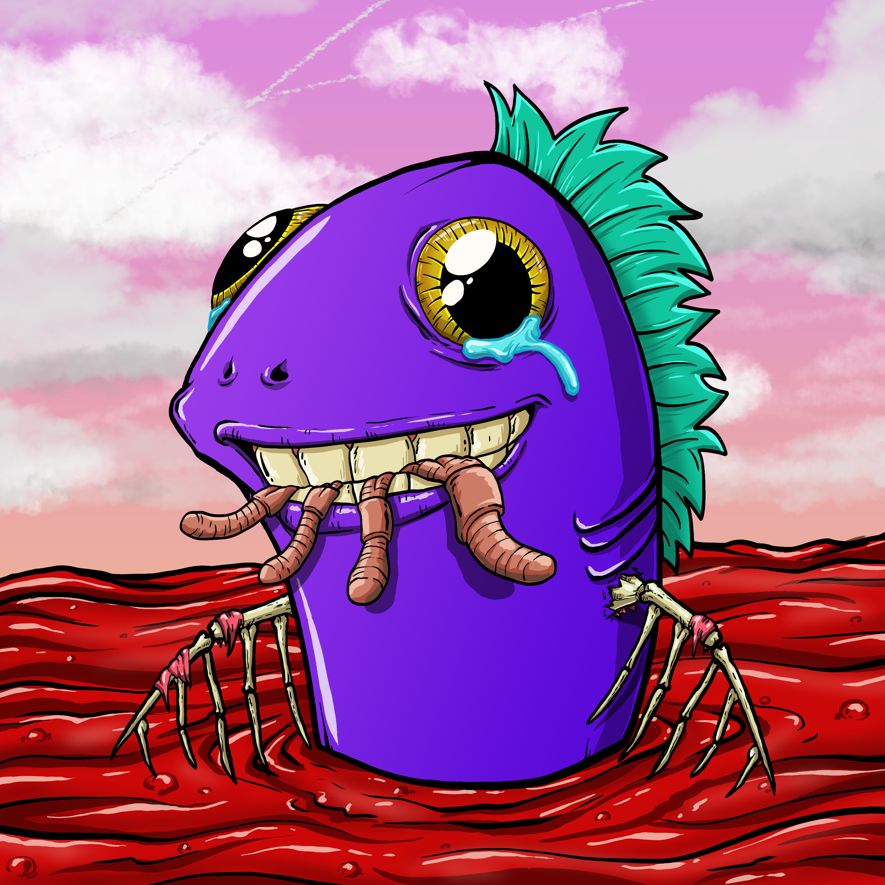 CRAZY CRITTERS - FISH  148 NFT on Algorand