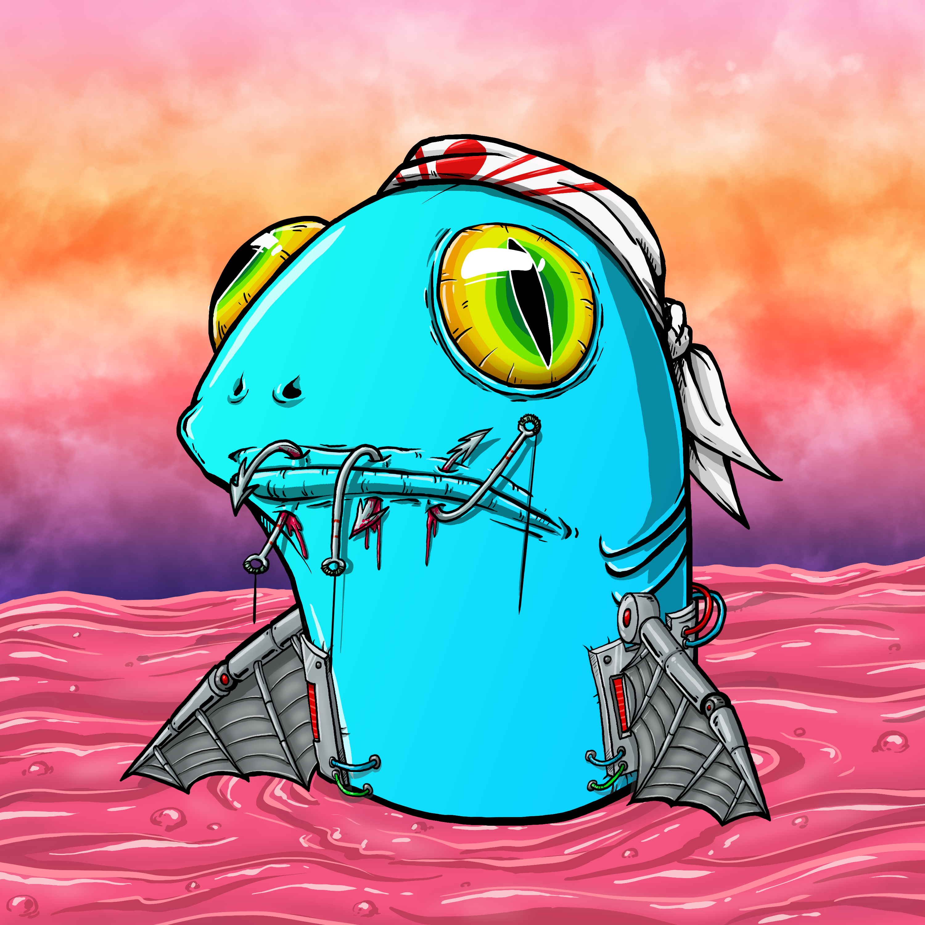 CRAZY CRITTERS - FISH  150 NFT on Algorand