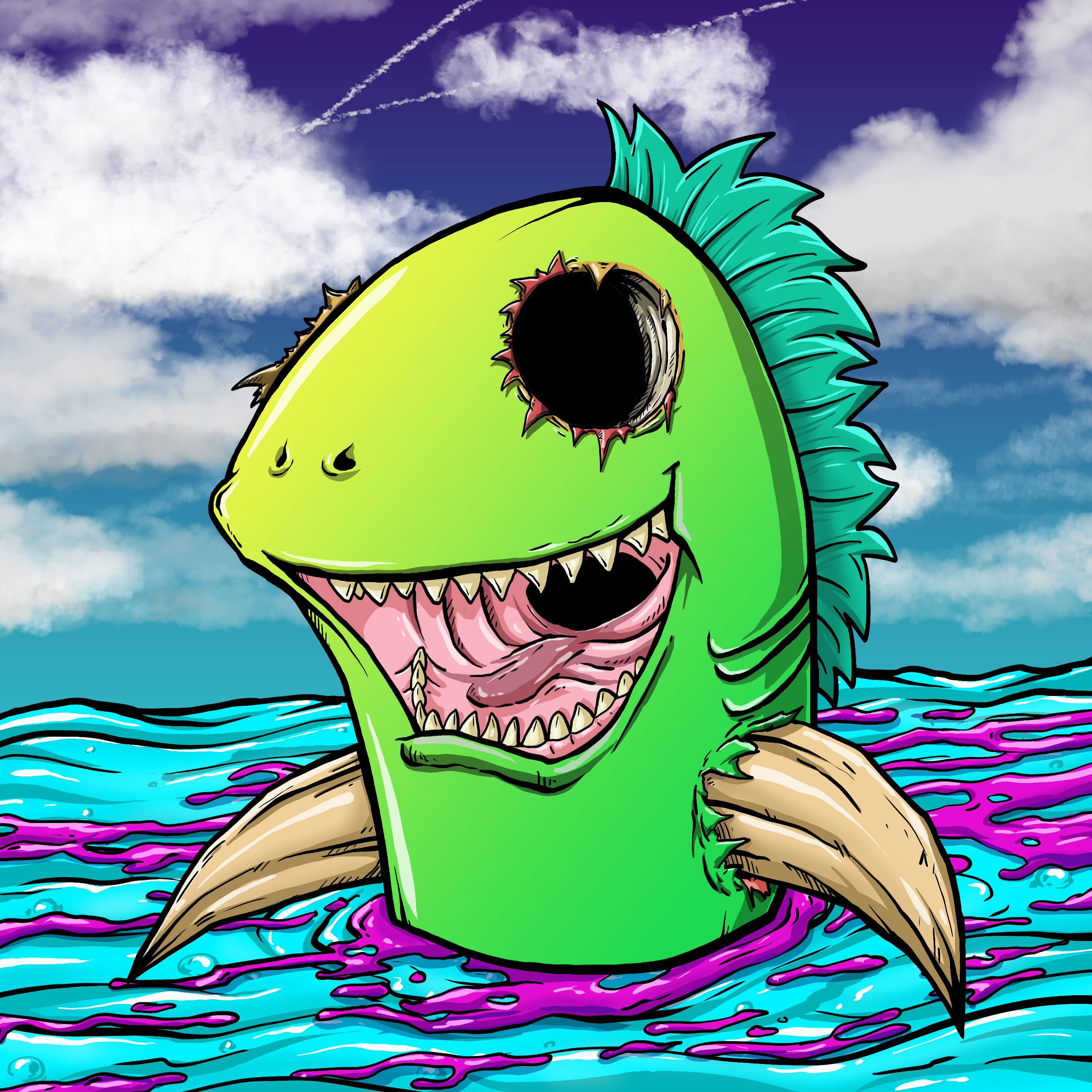 CRAZY CRITTERS - FISH  152 NFT on Algorand