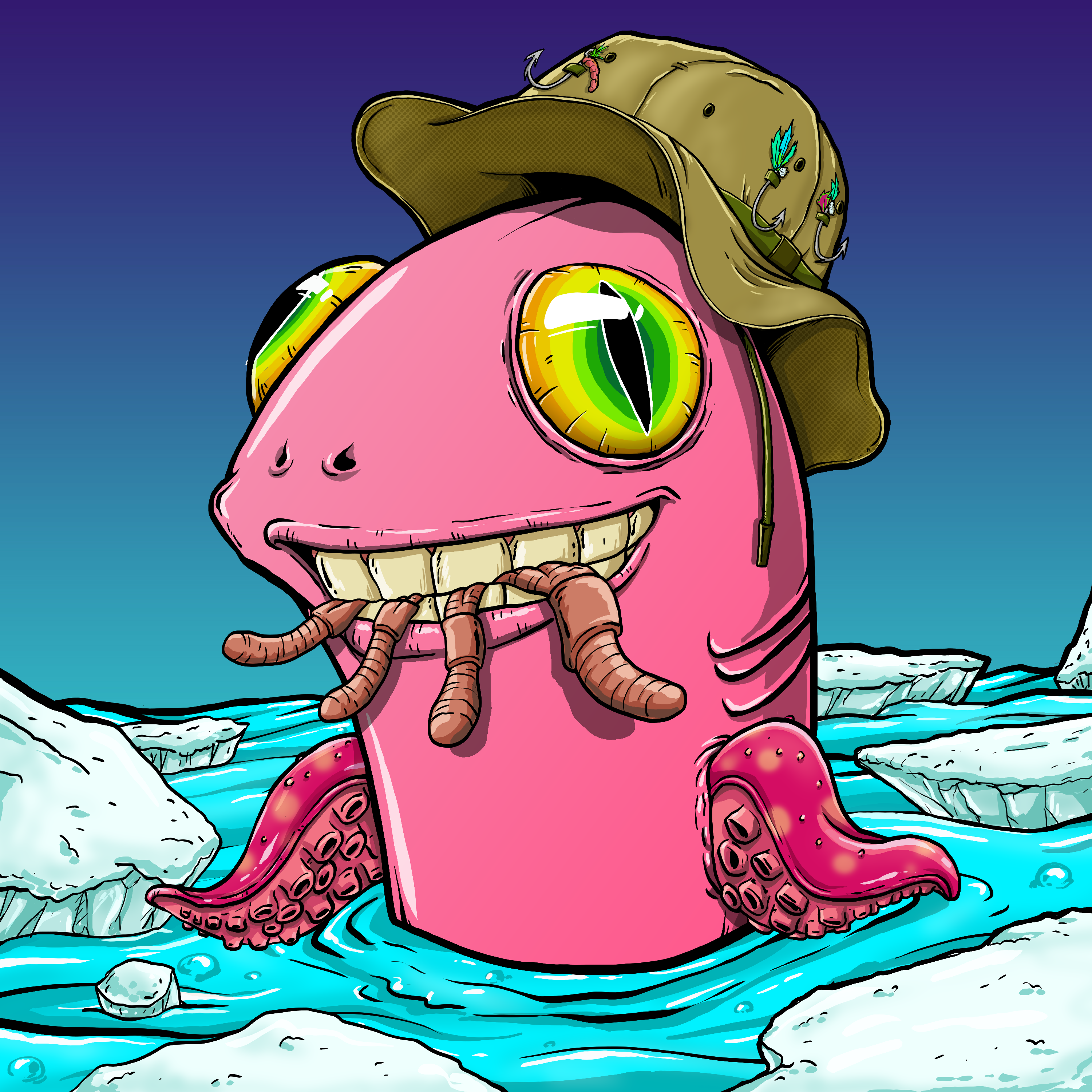 CRAZY CRITTERS - FISH  155 NFT on Algorand