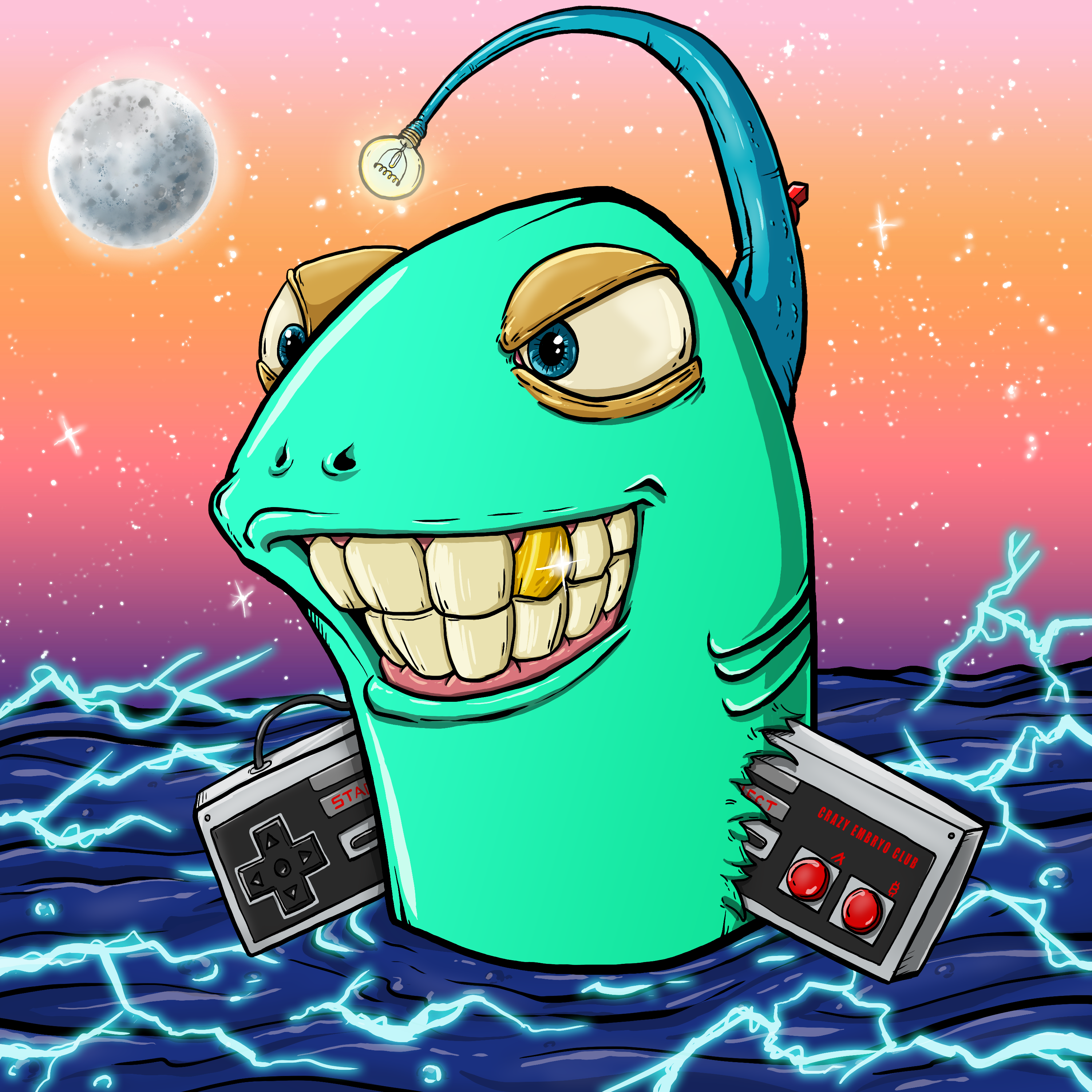 CRAZY CRITTERS - FISH  174 NFT on Algorand