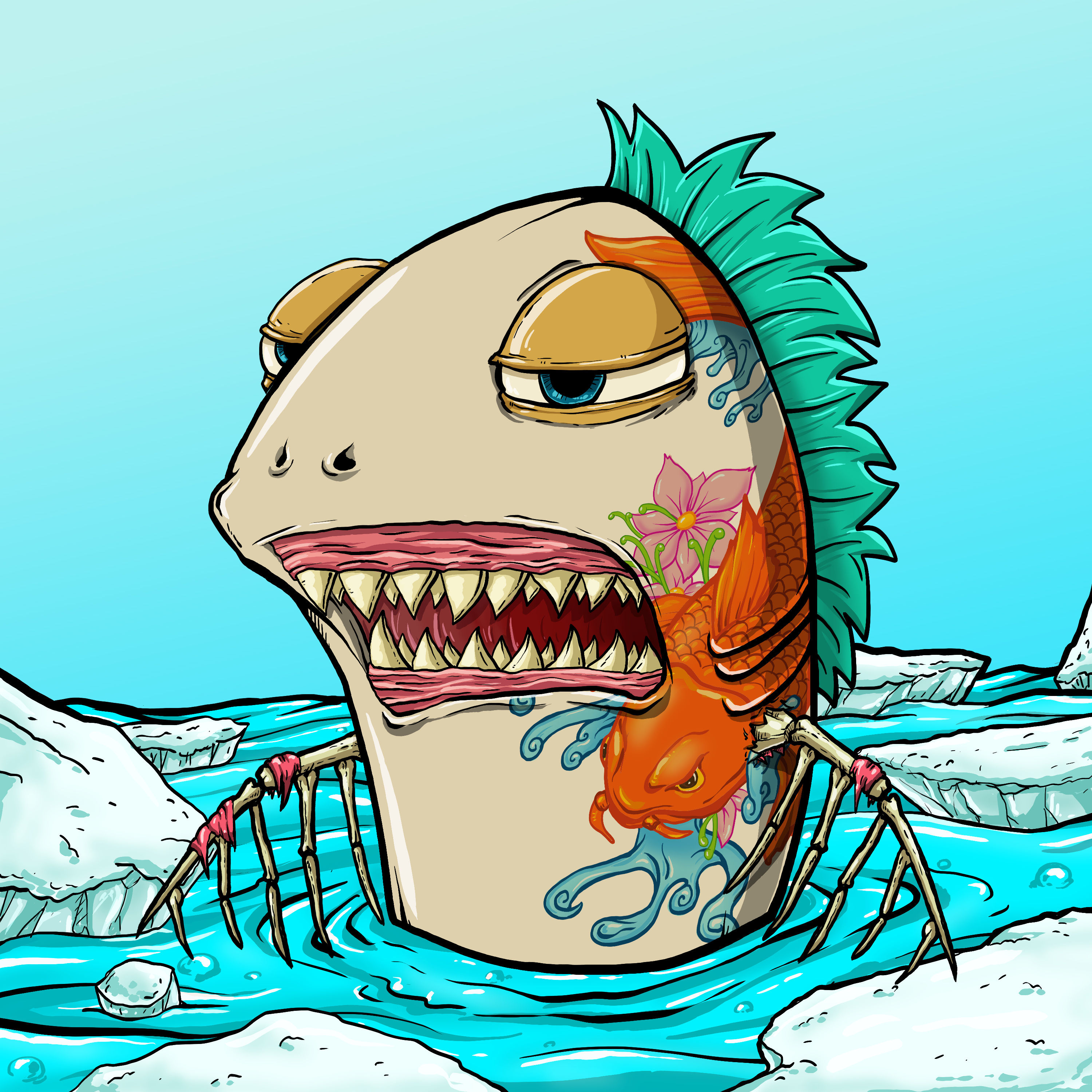 CRAZY CRITTERS - FISH 203 NFT on Algorand