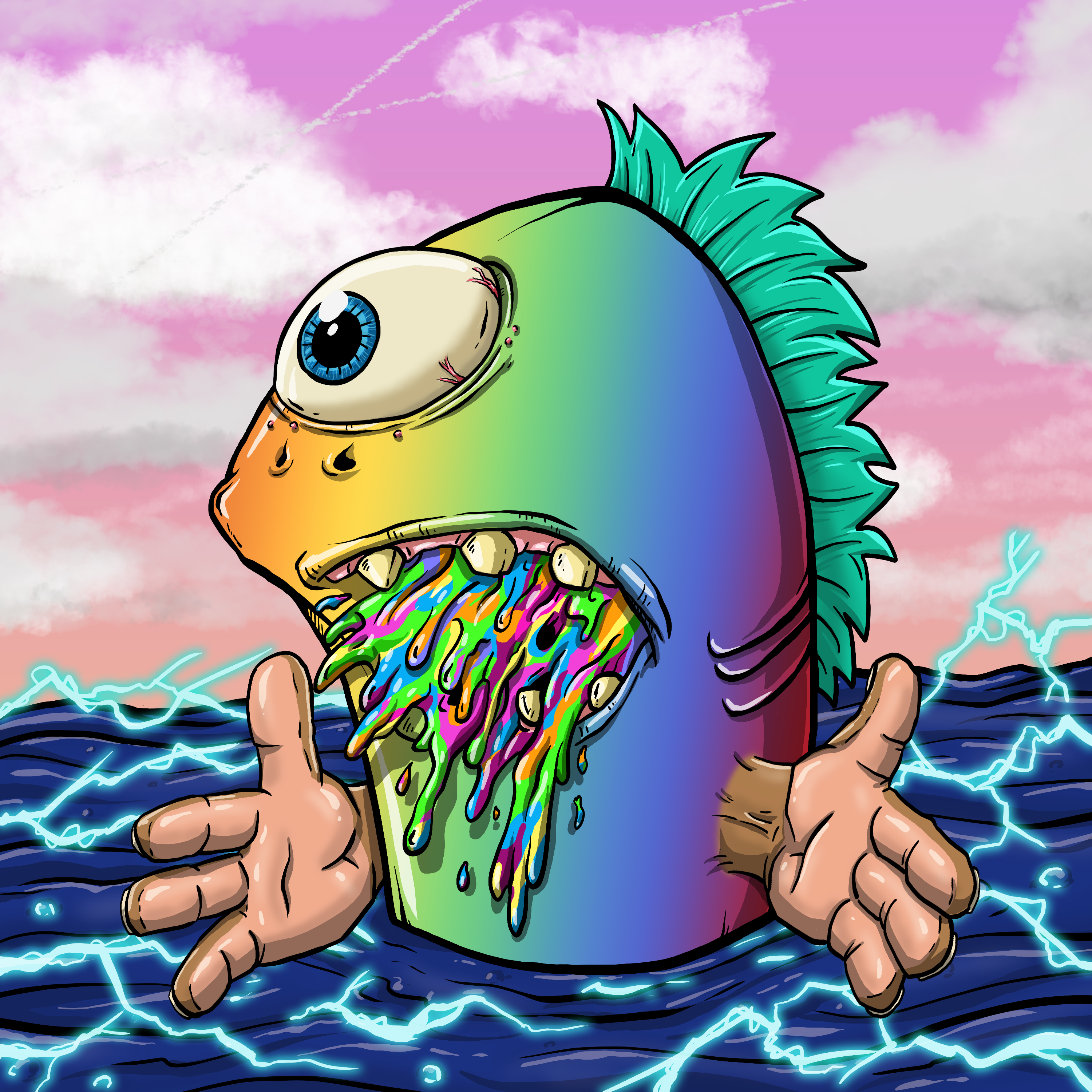 CRAZY CRITTERS - FISH  256 NFT on Algorand