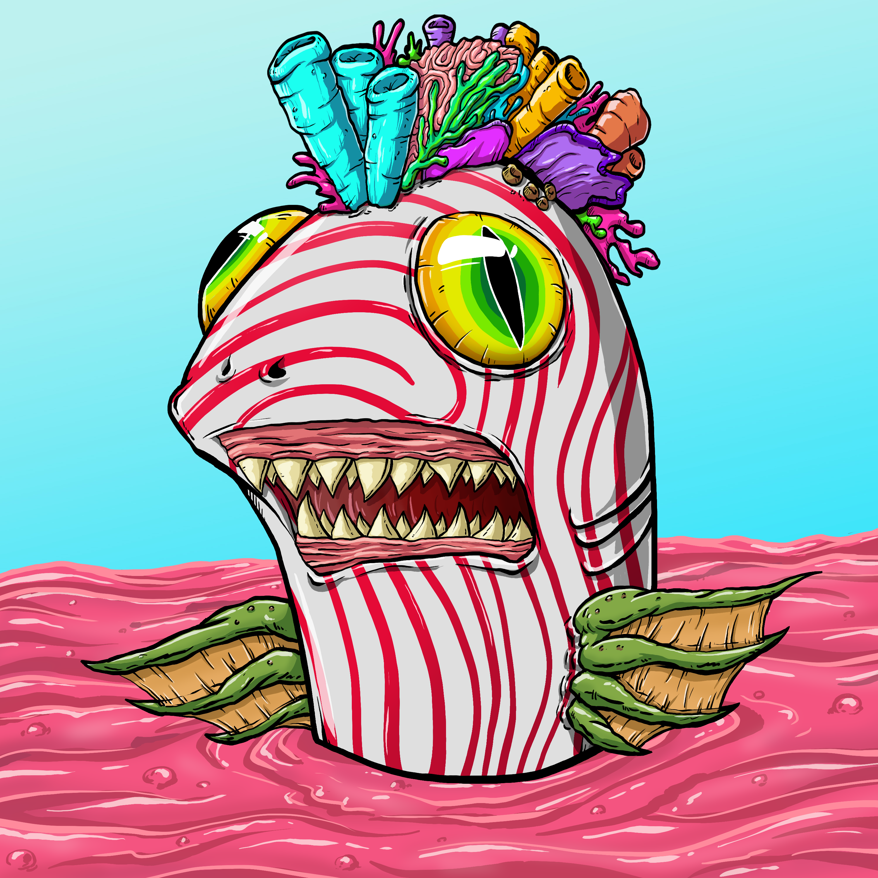 CRAZY CRITTERS - FISH  284 NFT on Algorand