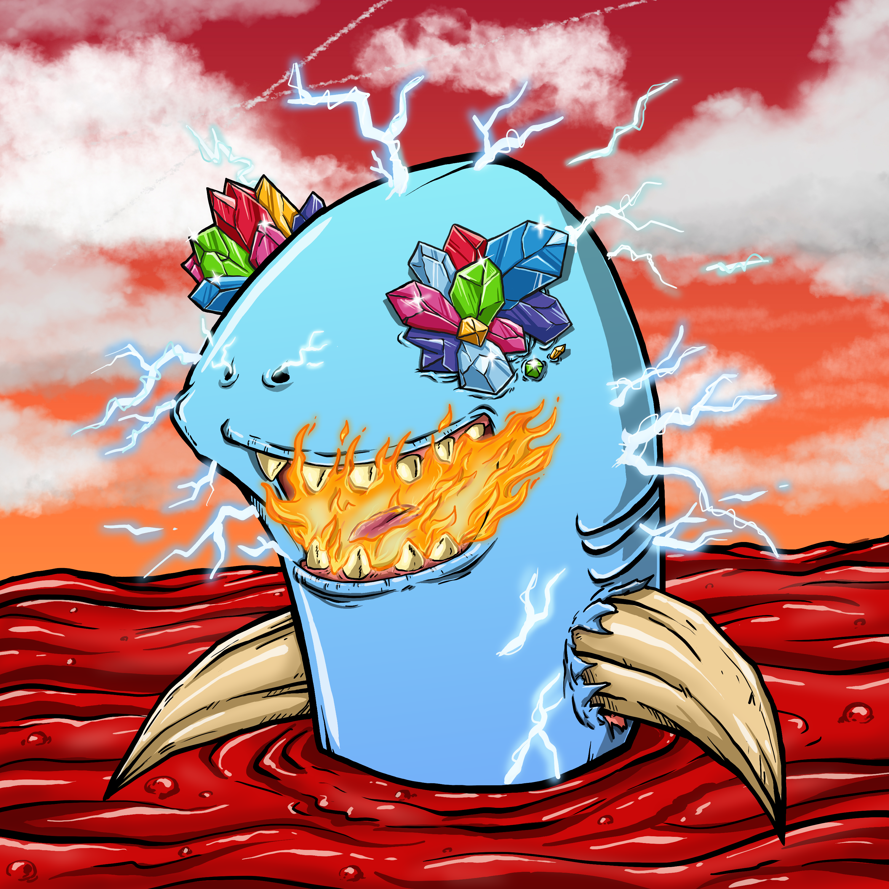 CRAZY CRITTERS - FISH  287 NFT on Algorand