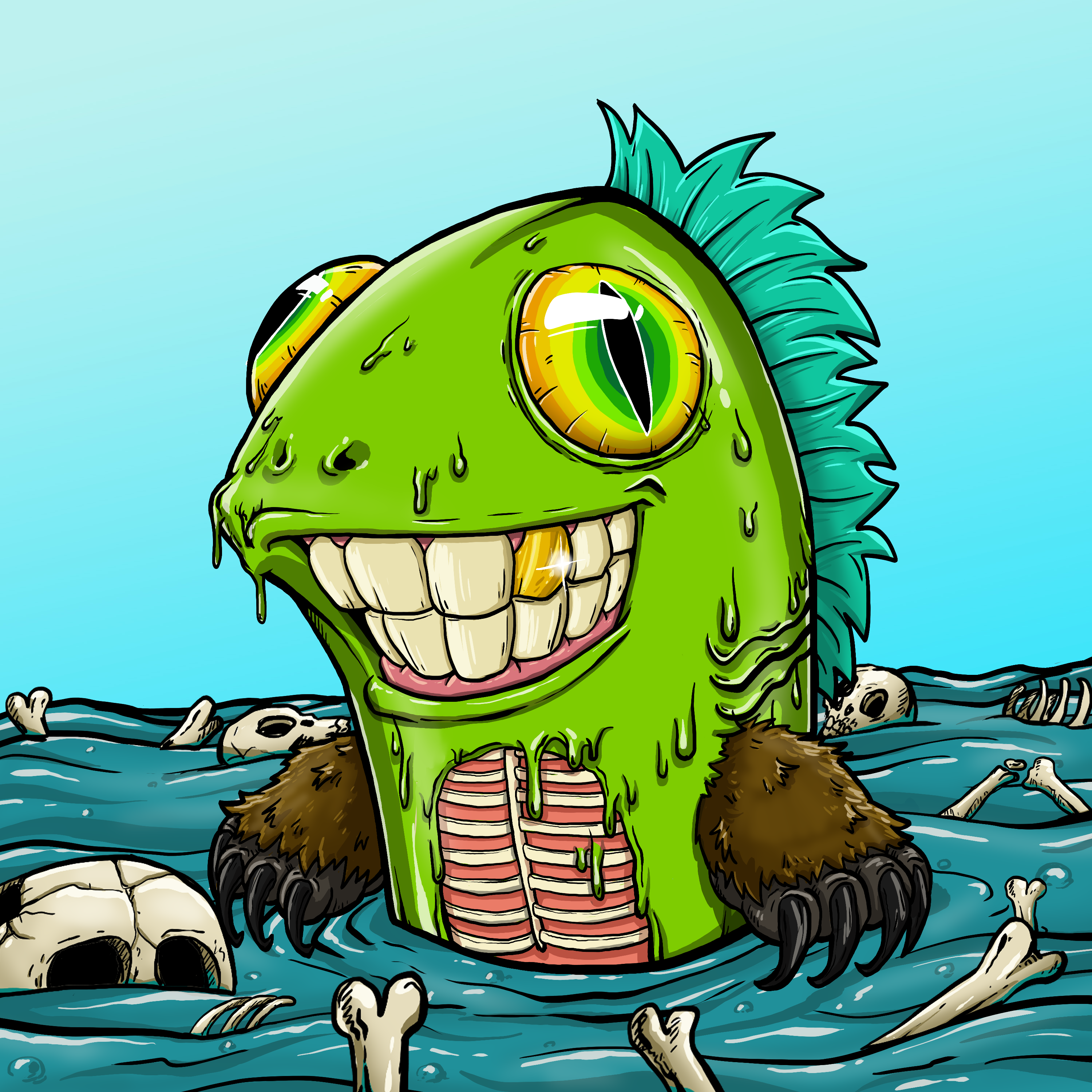 CRAZY CRITTERS - FISH  301 NFT on Algorand