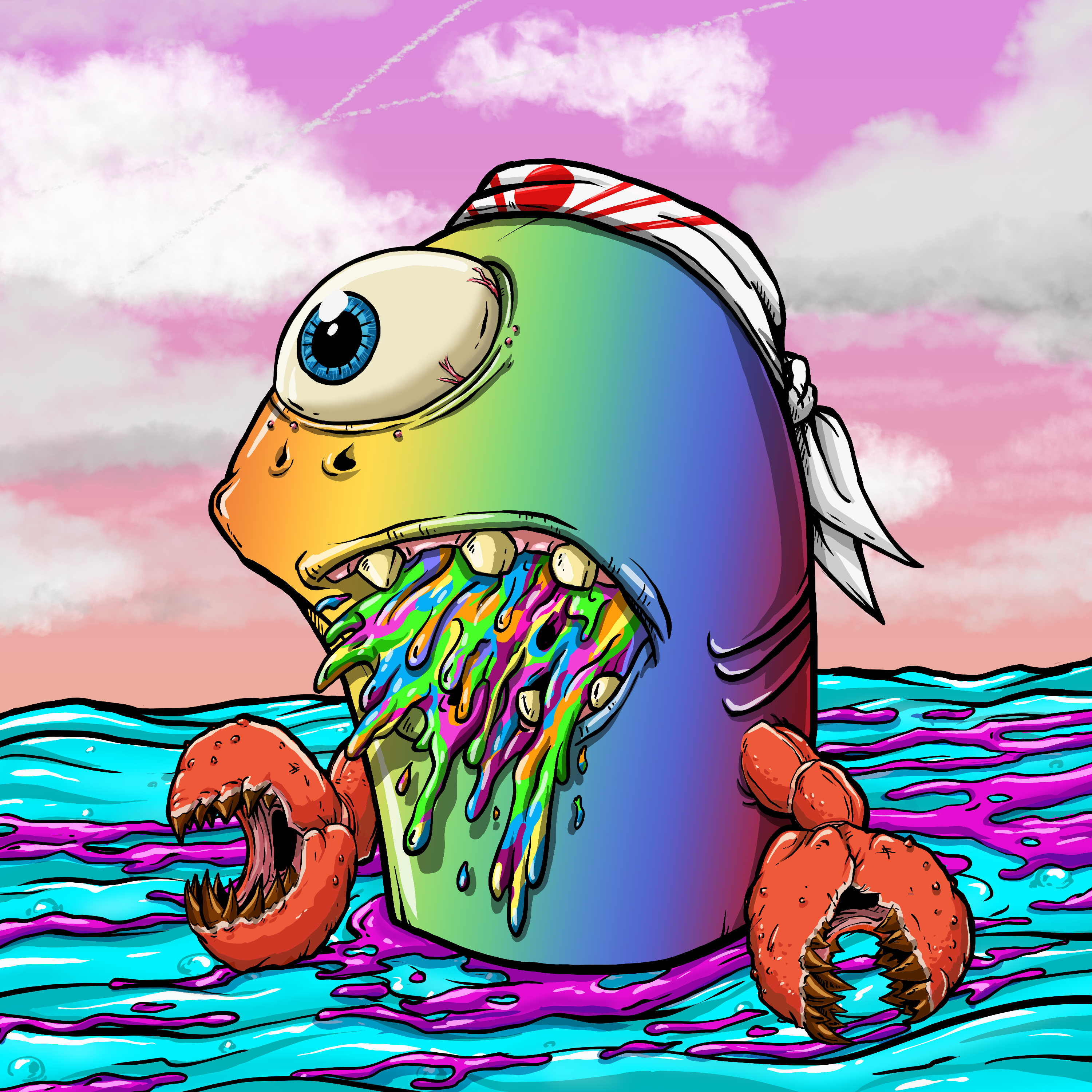 CRAZY CRITTERS - FISH  308 NFT on Algorand