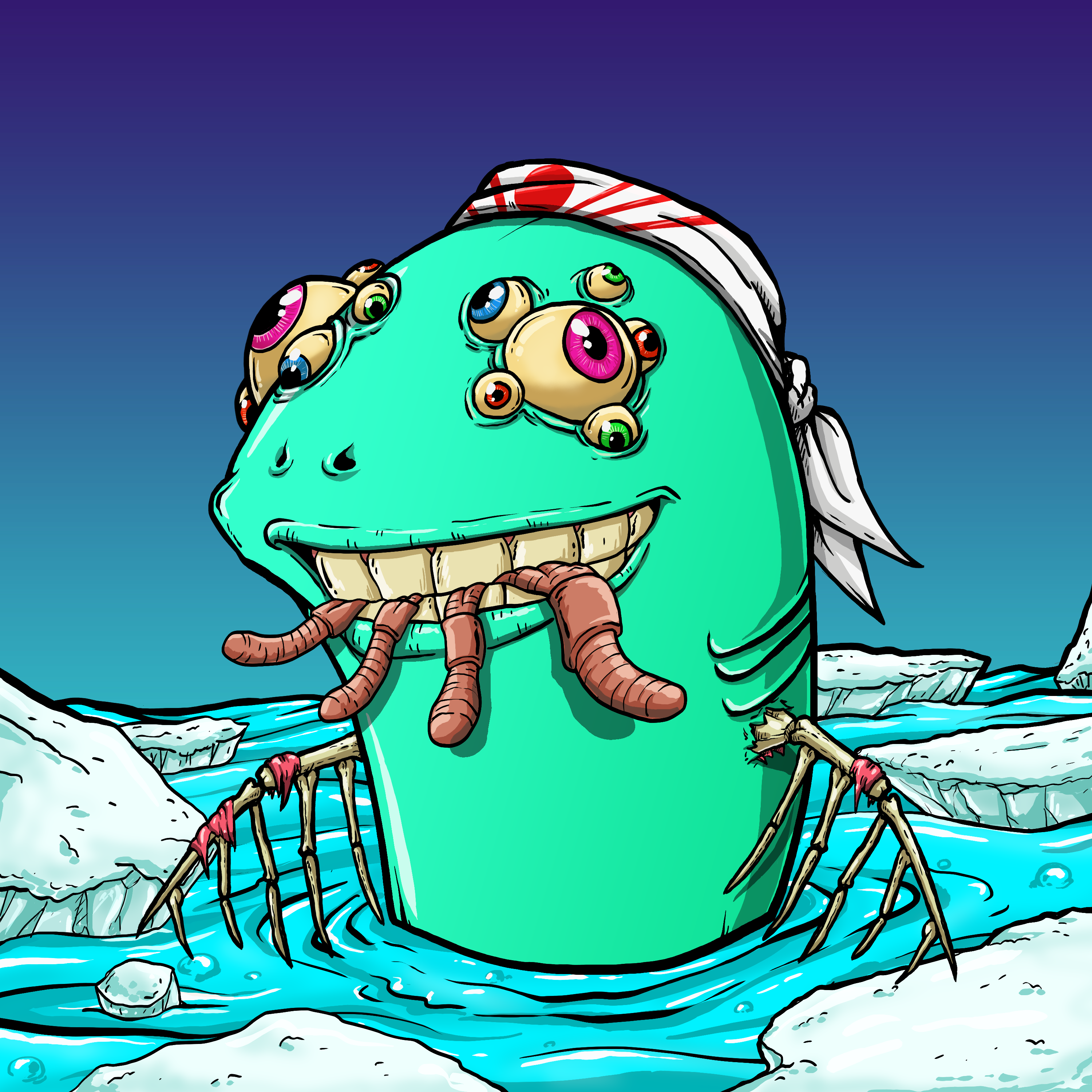 CRAZY CRITTERS - FISH  324 NFT on Algorand