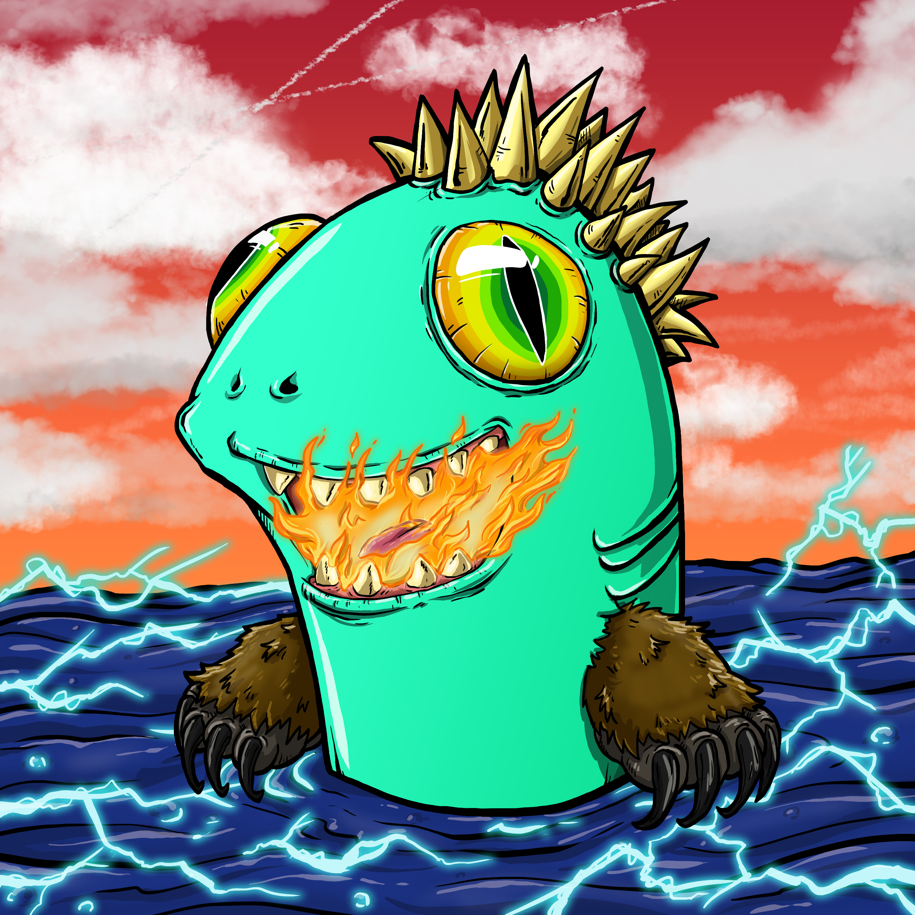 CRAZY CRITTERS - FISH  375 NFT on Algorand