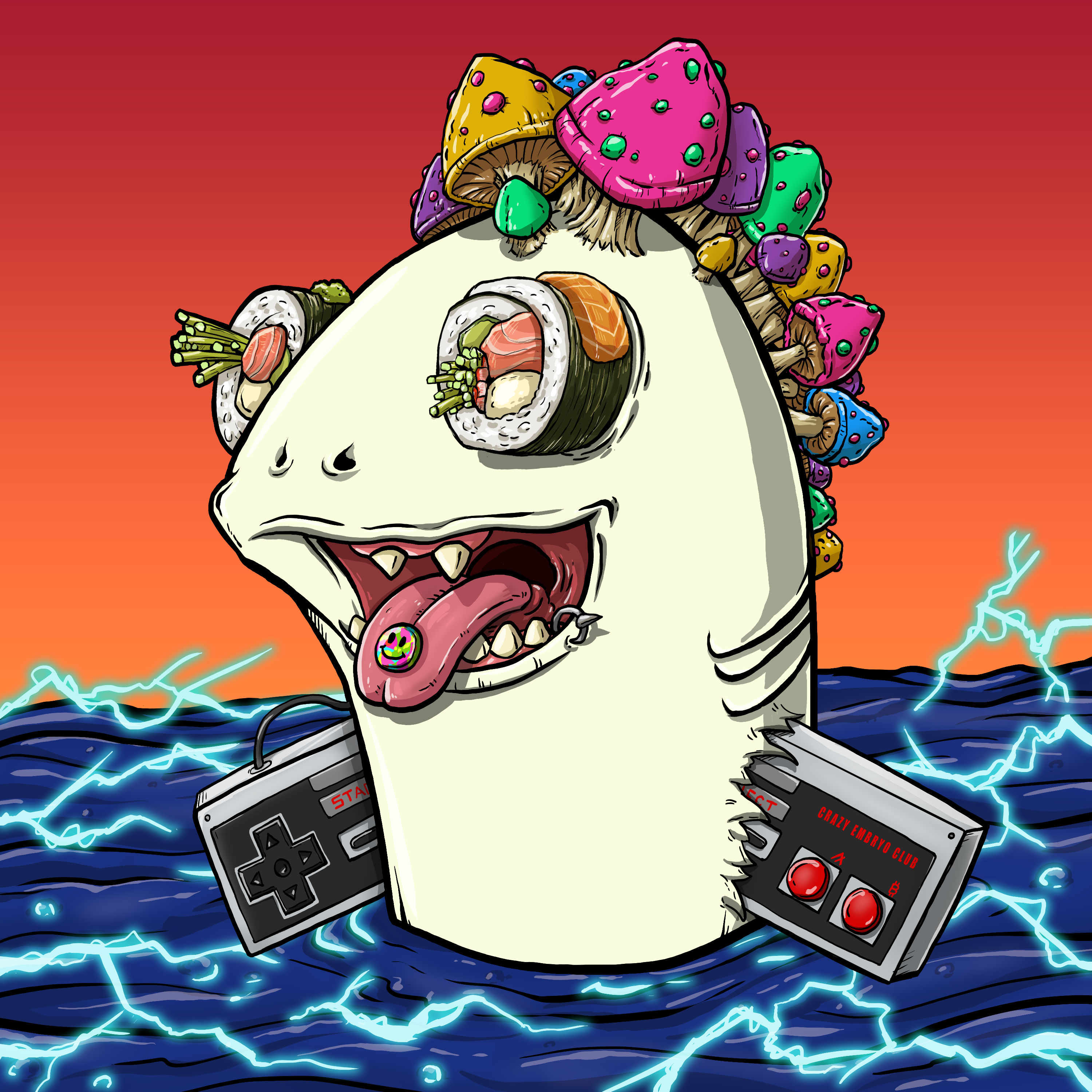 CRAZY CRITTERS - FISH  376 NFT on Algorand