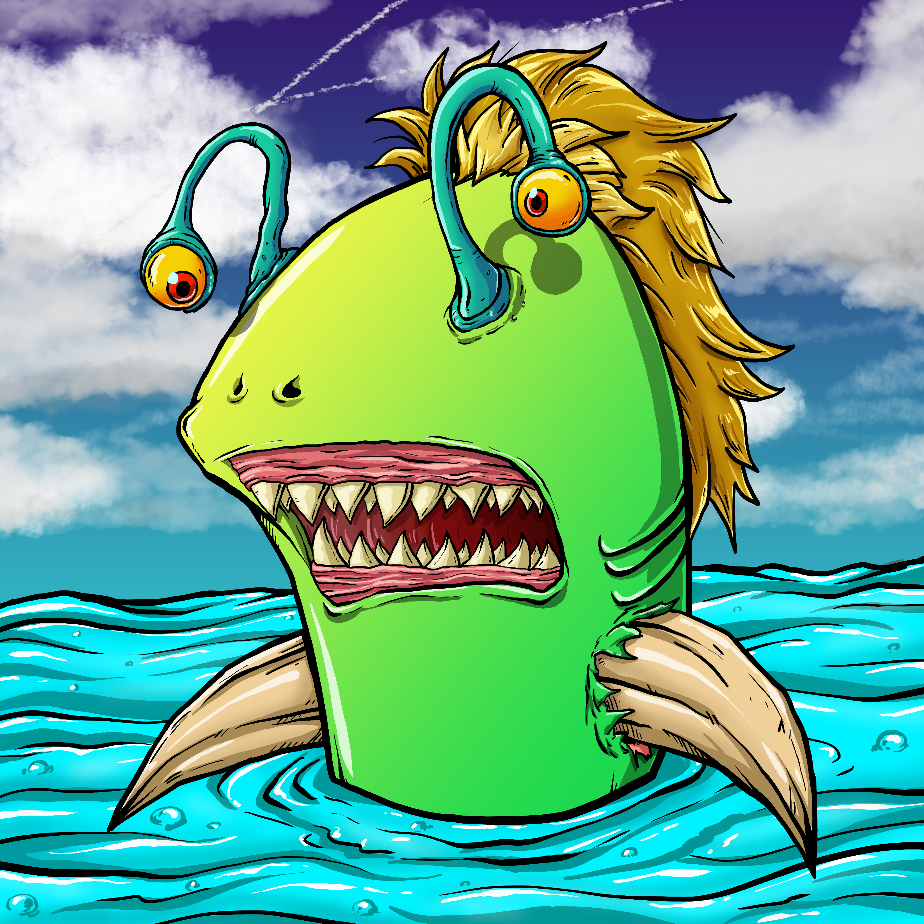 CRAZY CRITTERS - FISH  378 NFT on Algorand