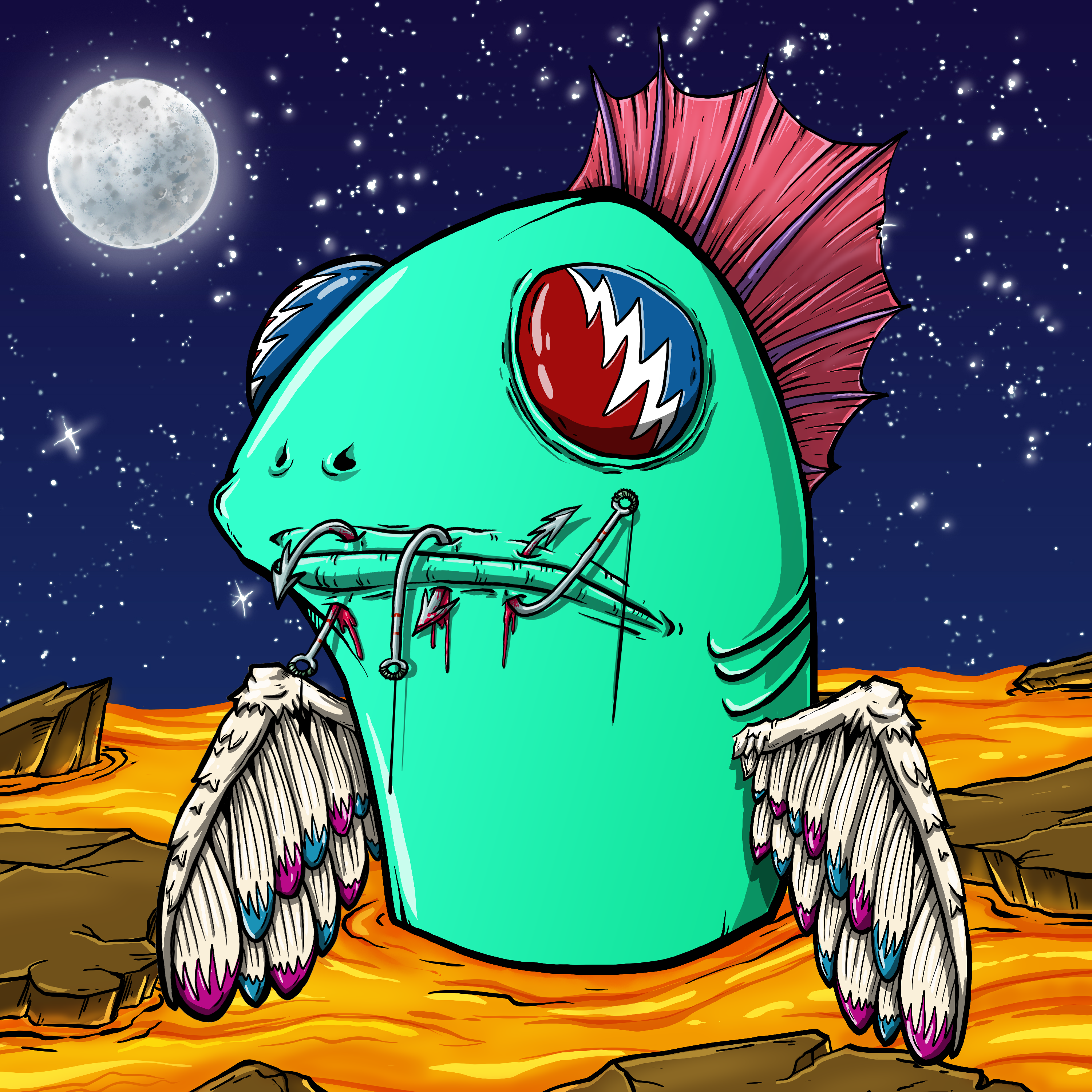 CRAZY CRITTERS - FISH  384 NFT on Algorand