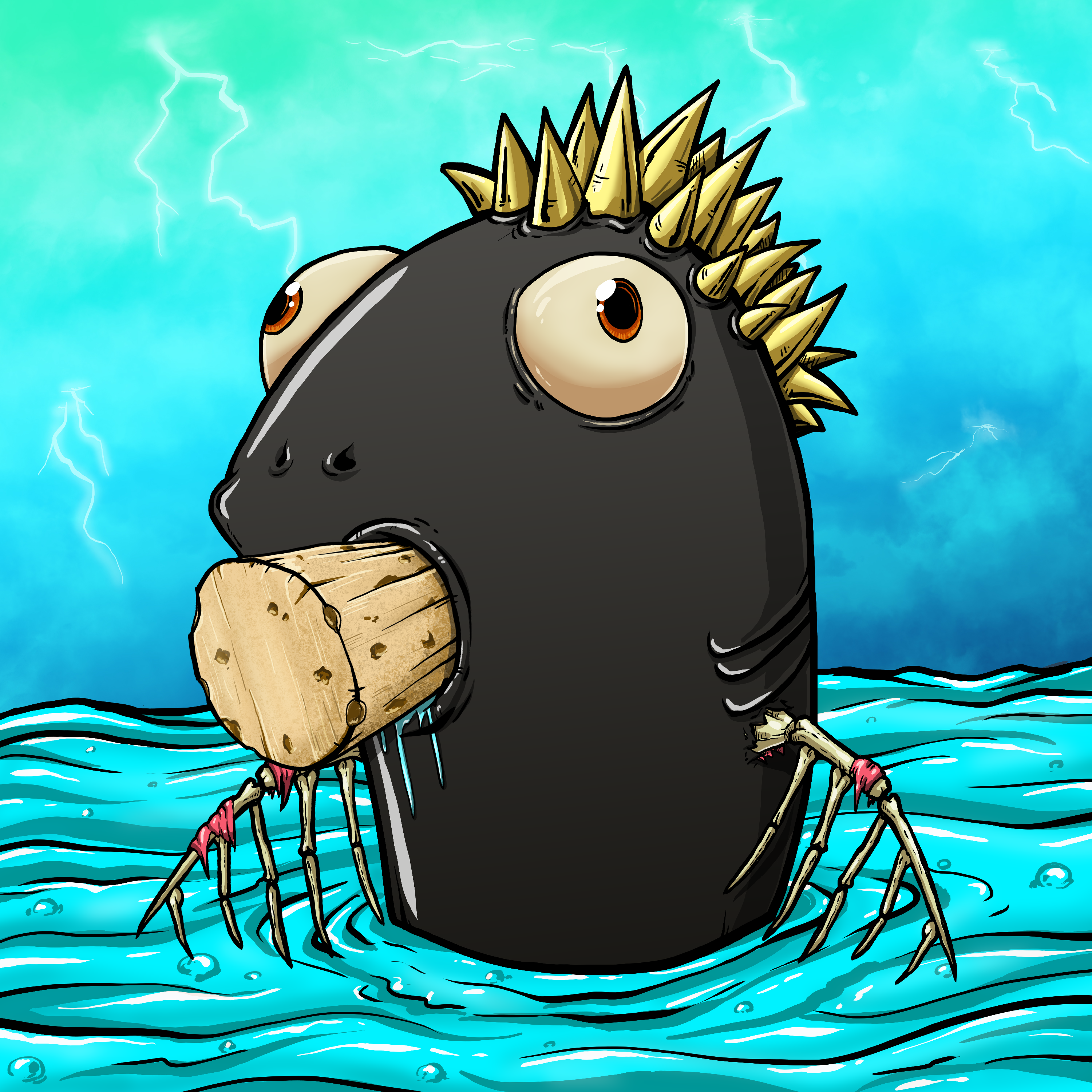 CRAZY CRITTERS - FISH  387 NFT on Algorand