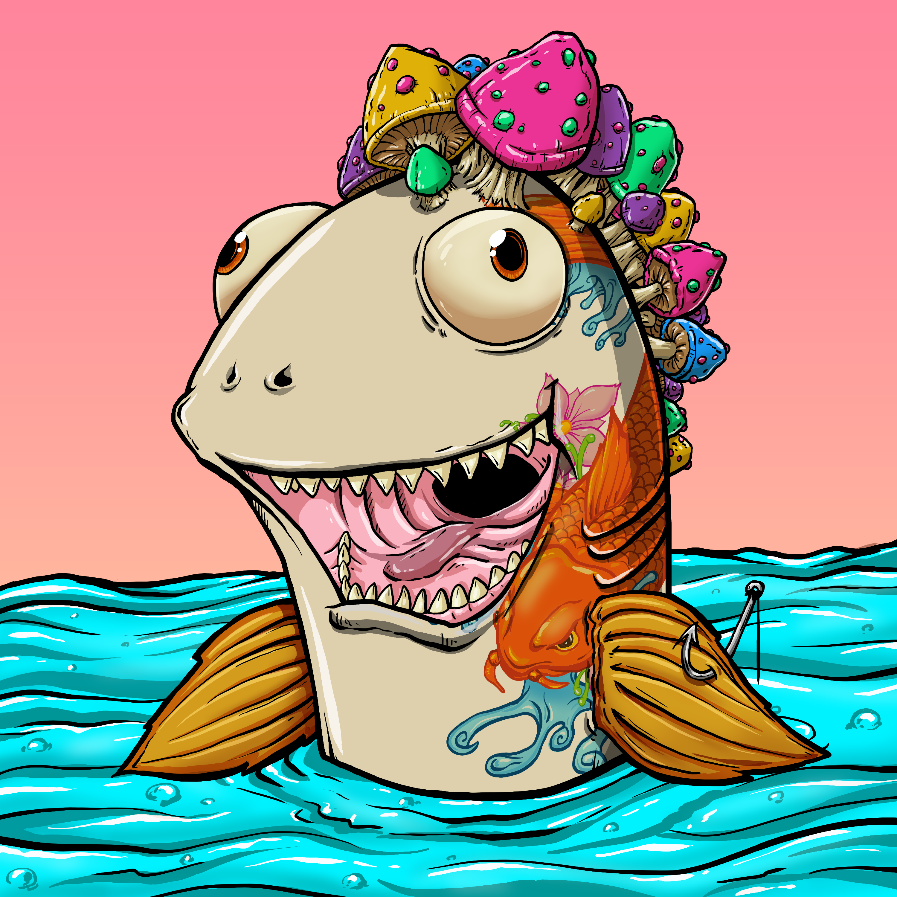 CRAZY CRITTERS - FISH  394 NFT on Algorand