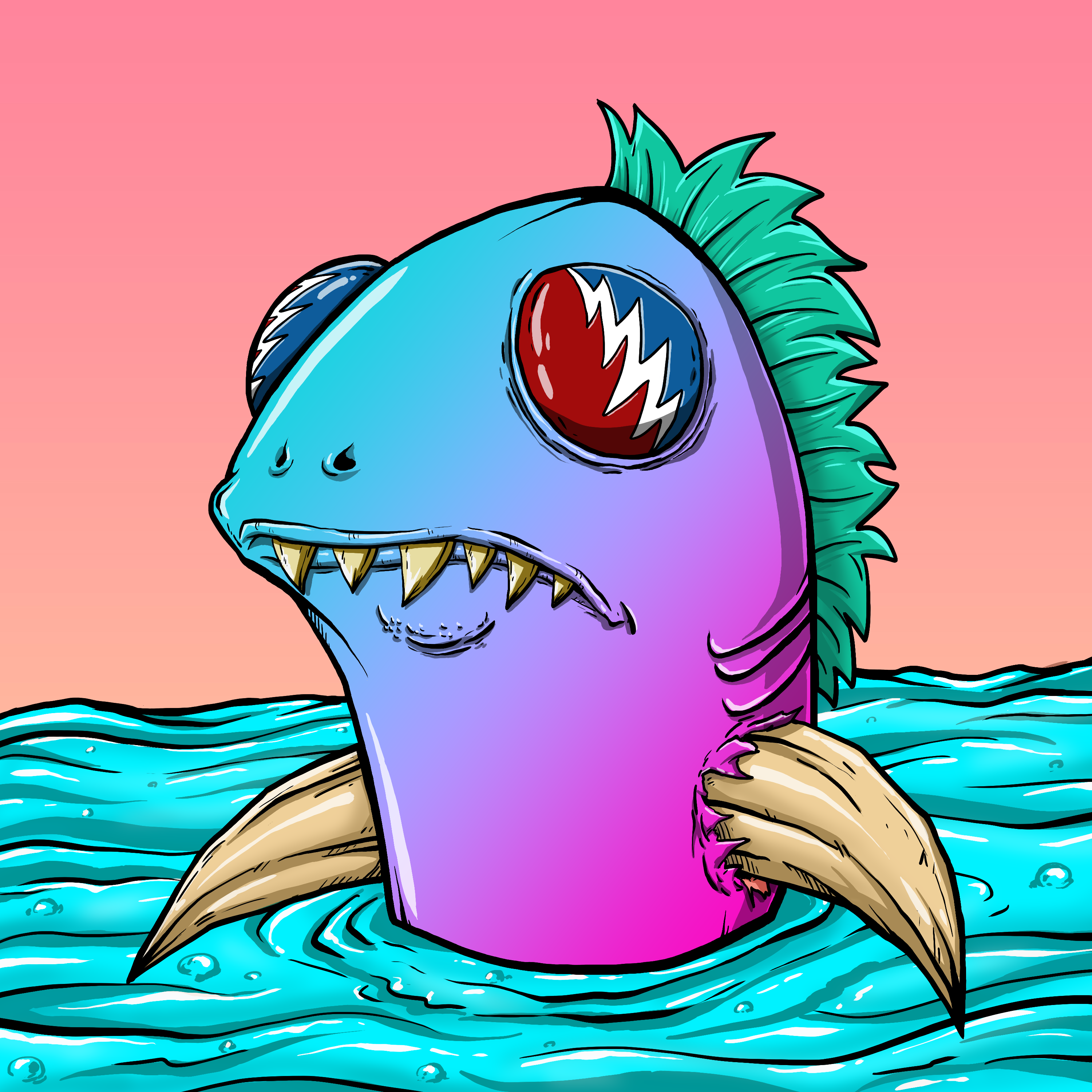 CRAZY CRITTERS - FISH  396 NFT on Algorand