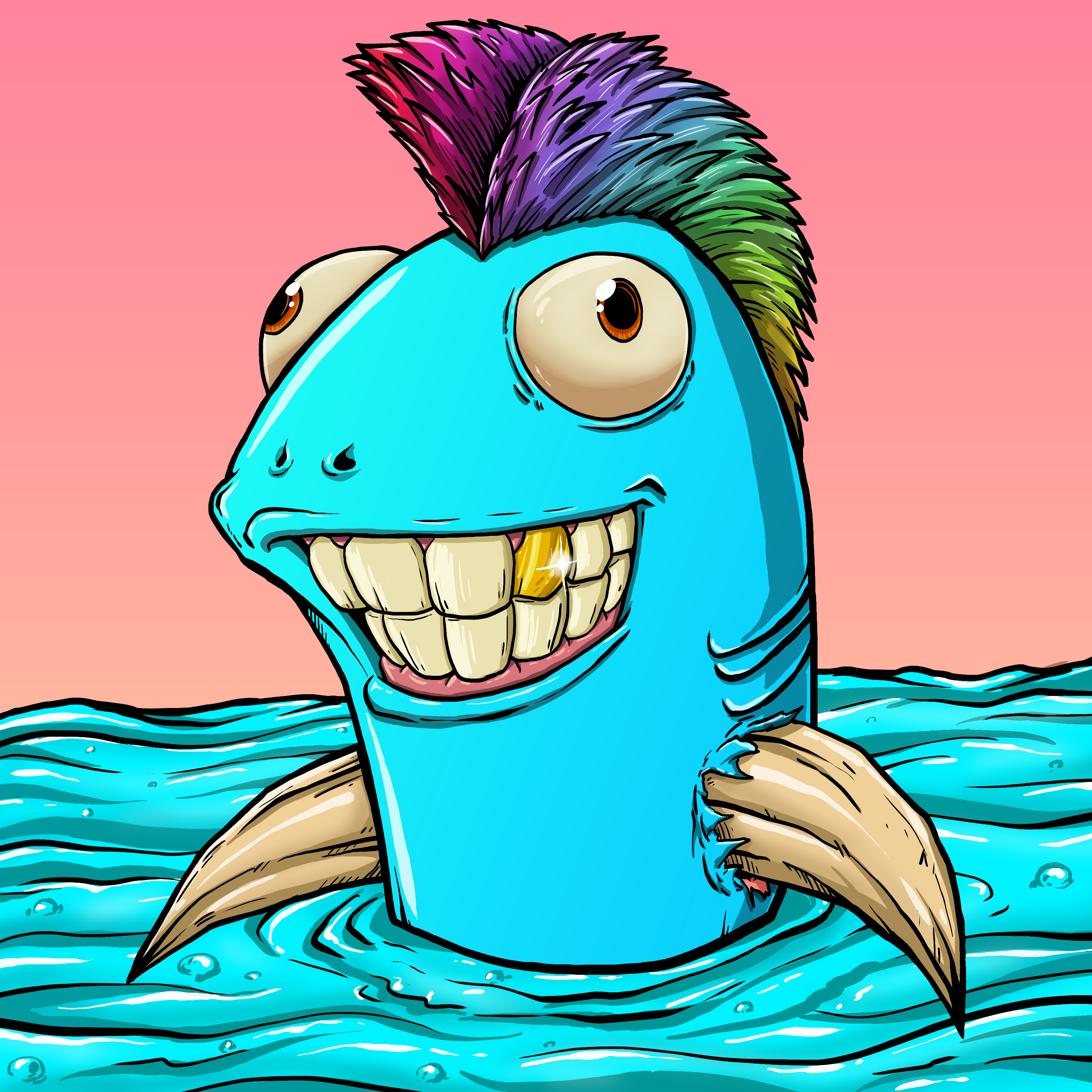 CRAZY CRITTERS - FISH  400 NFT on Algorand