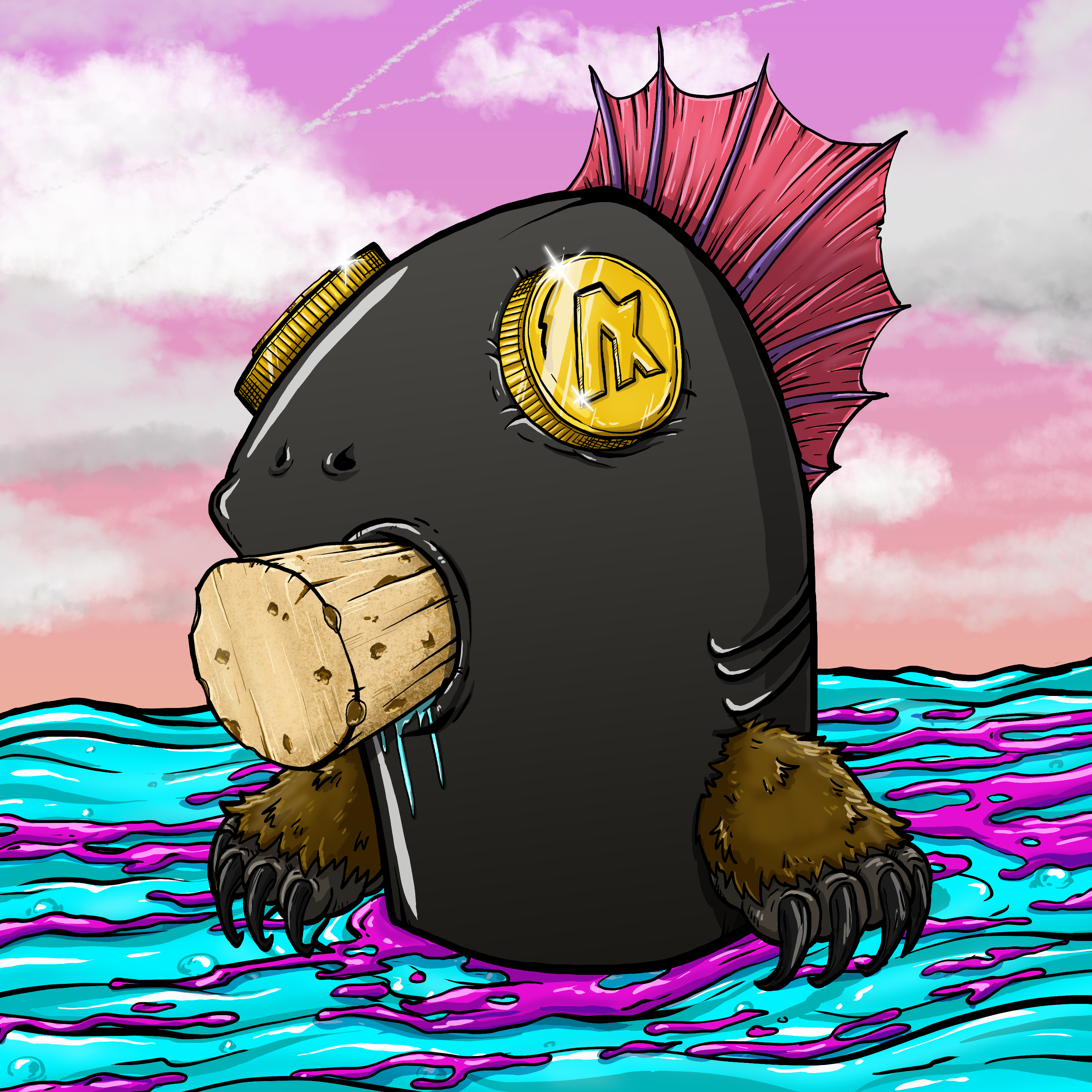 CRAZY CRITTERS - FISH  402 NFT on Algorand