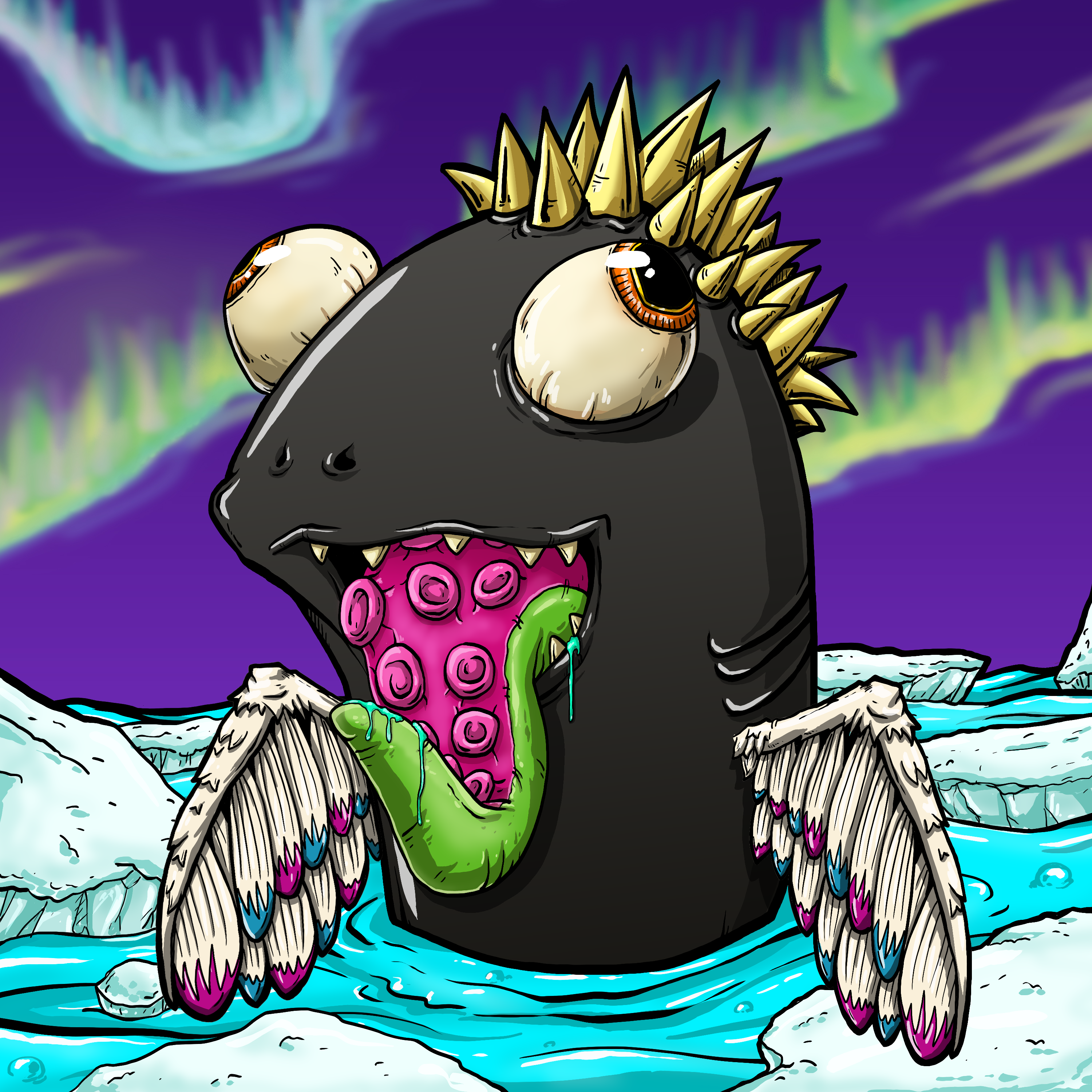 CRAZY CRITTERS - FISH  416 NFT on Algorand