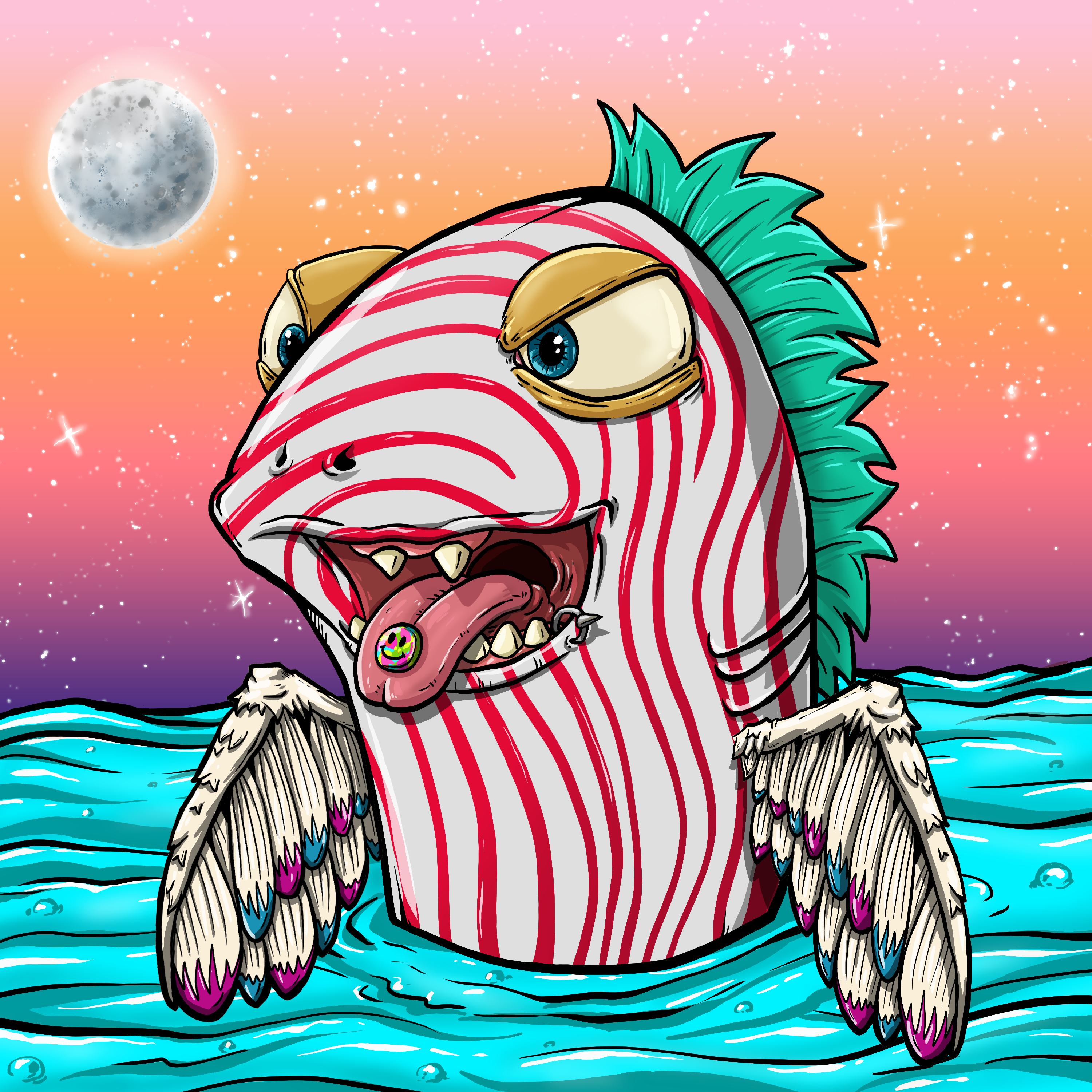 CRAZY CRITTERS - FISH  419 NFT on Algorand