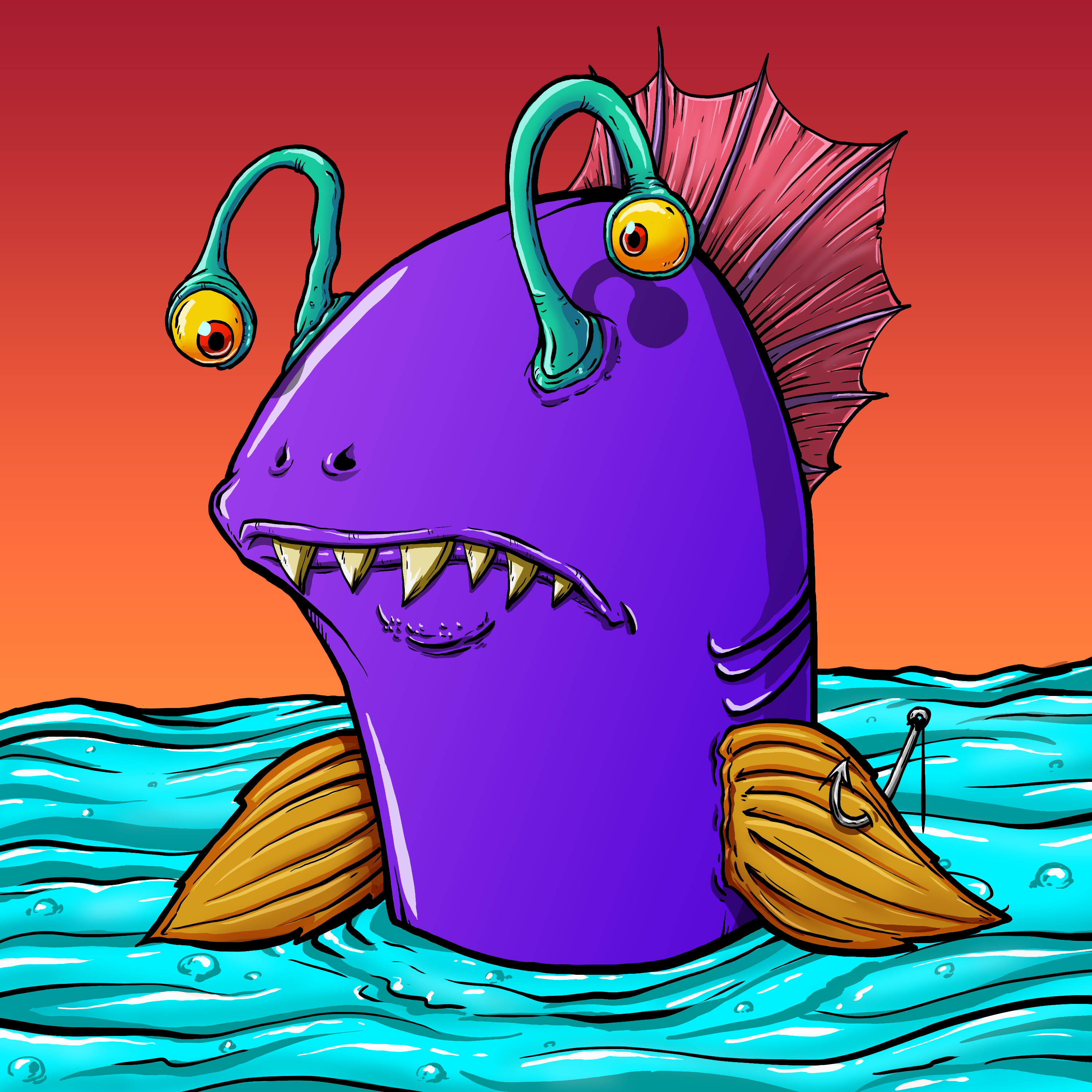 CRAZY CRITTERS - FISH  420 NFT on Algorand