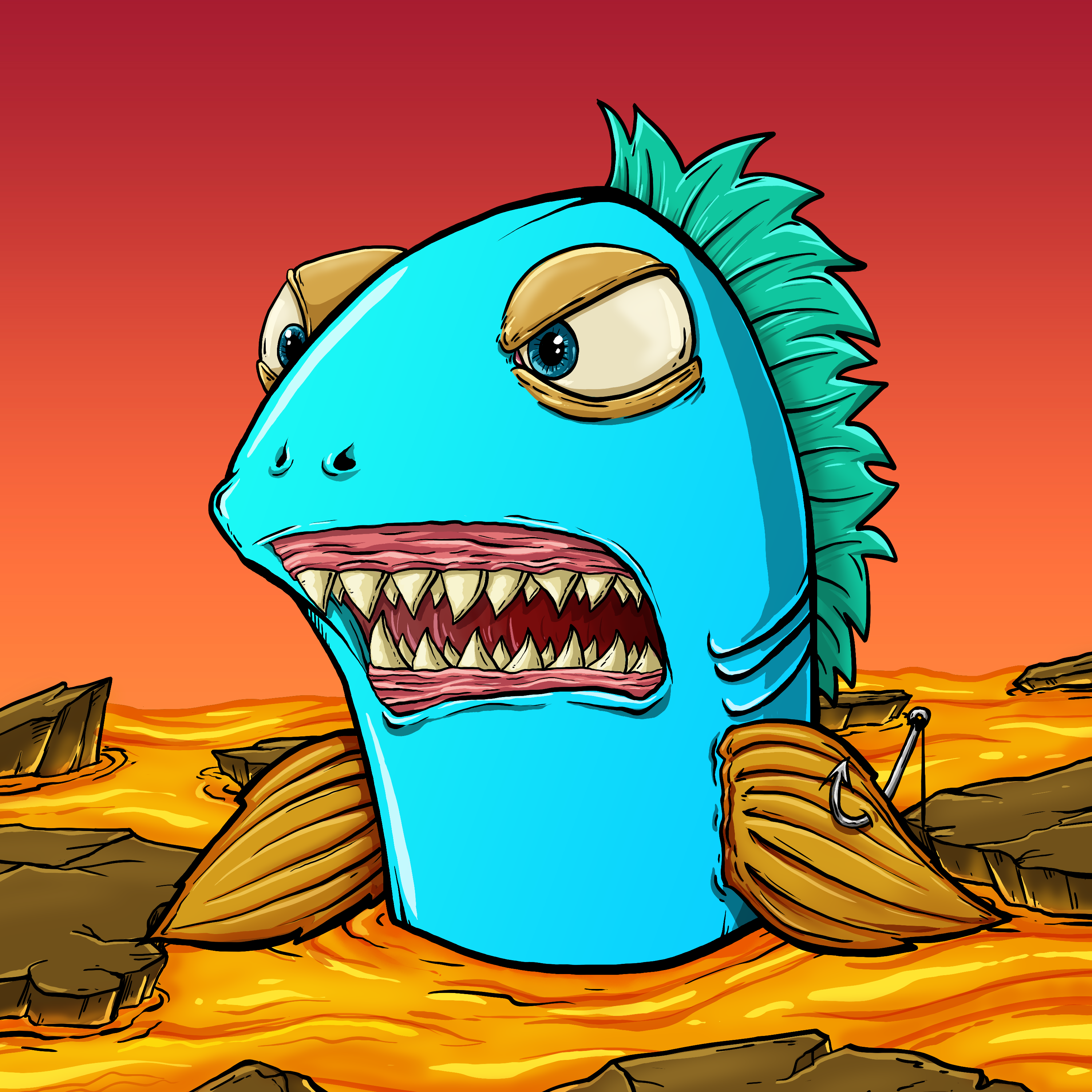 CRAZY CRITTERS - FISH 422 NFT on Algorand