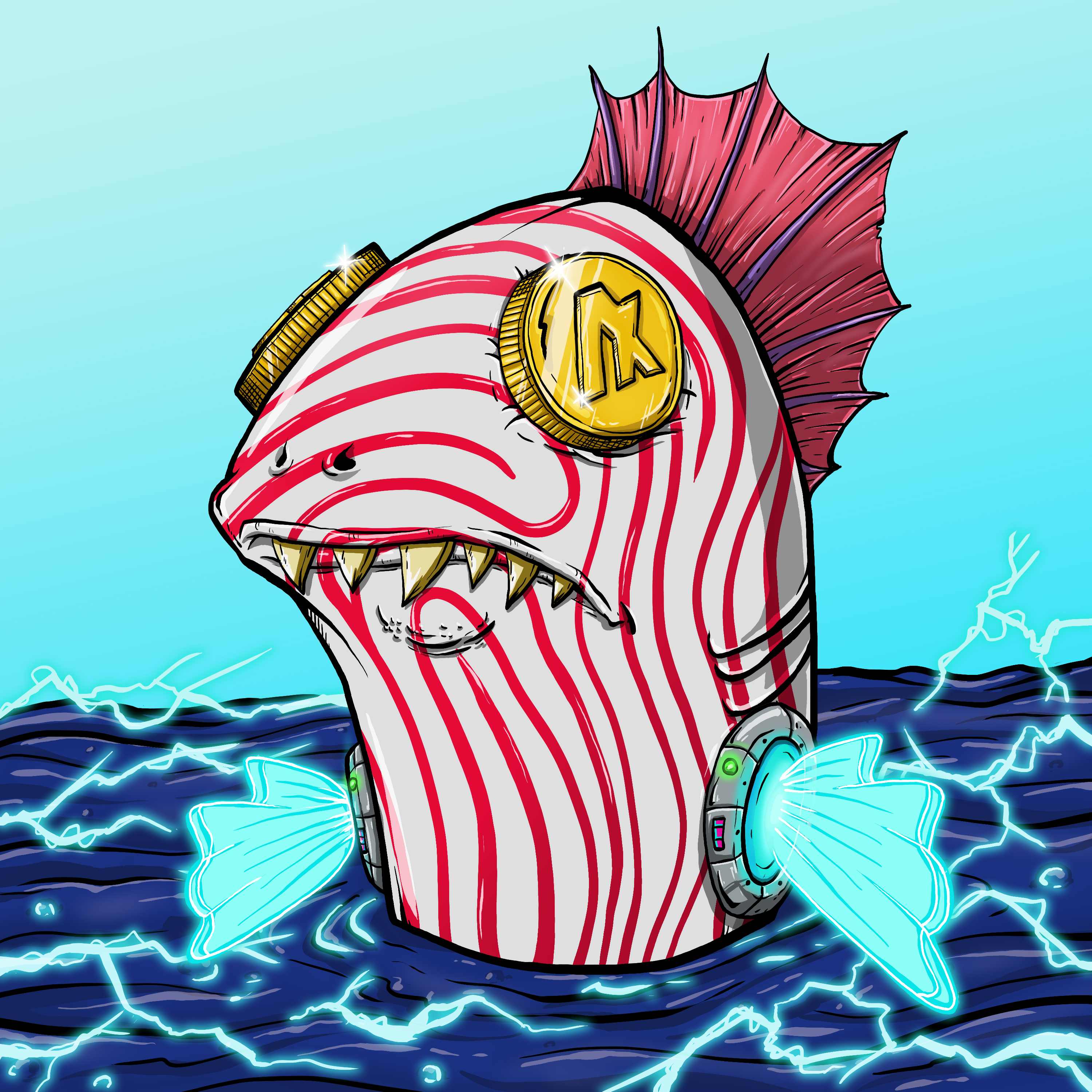 CRAZY CRITTERS - FISH  460 NFT on Algorand