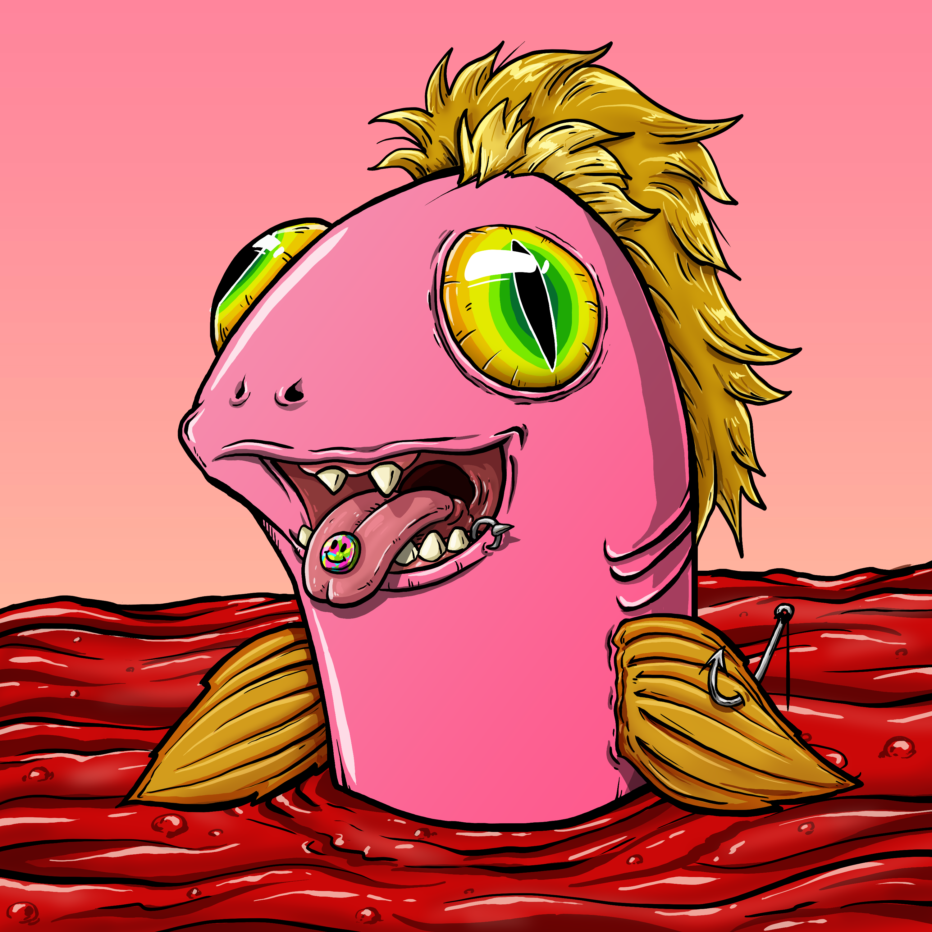 CRAZY CRITTERS - FISH  463 NFT on Algorand