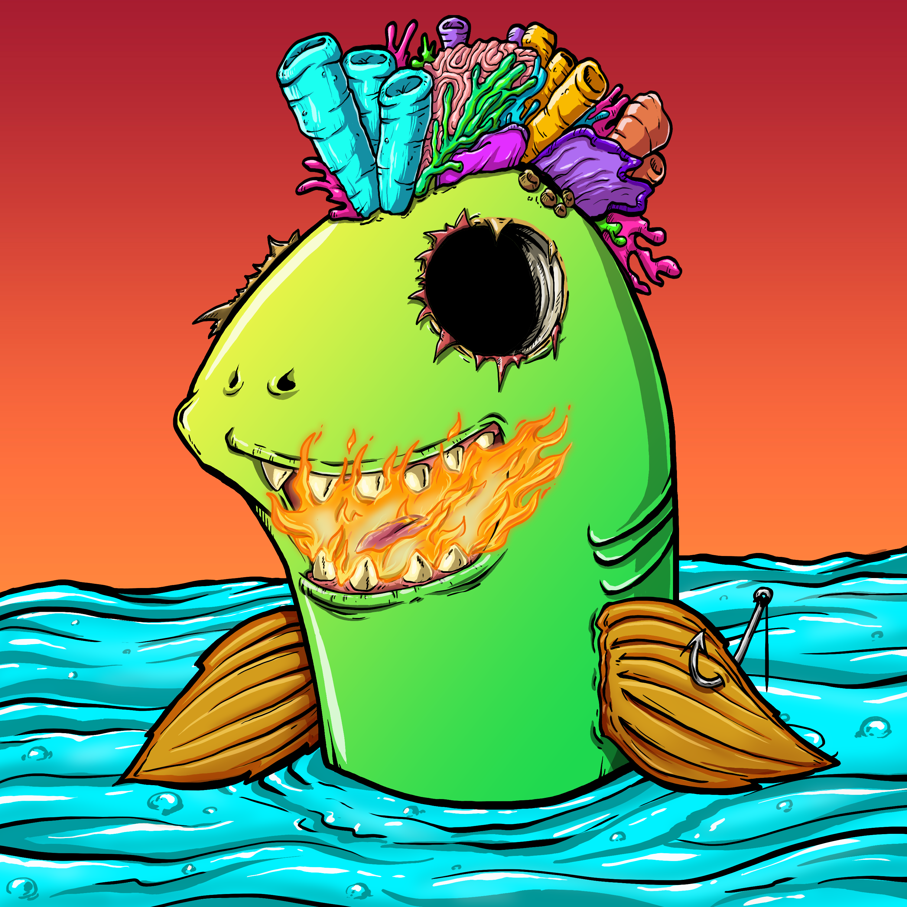 CRAZY CRITTERS - FISH  473 NFT on Algorand