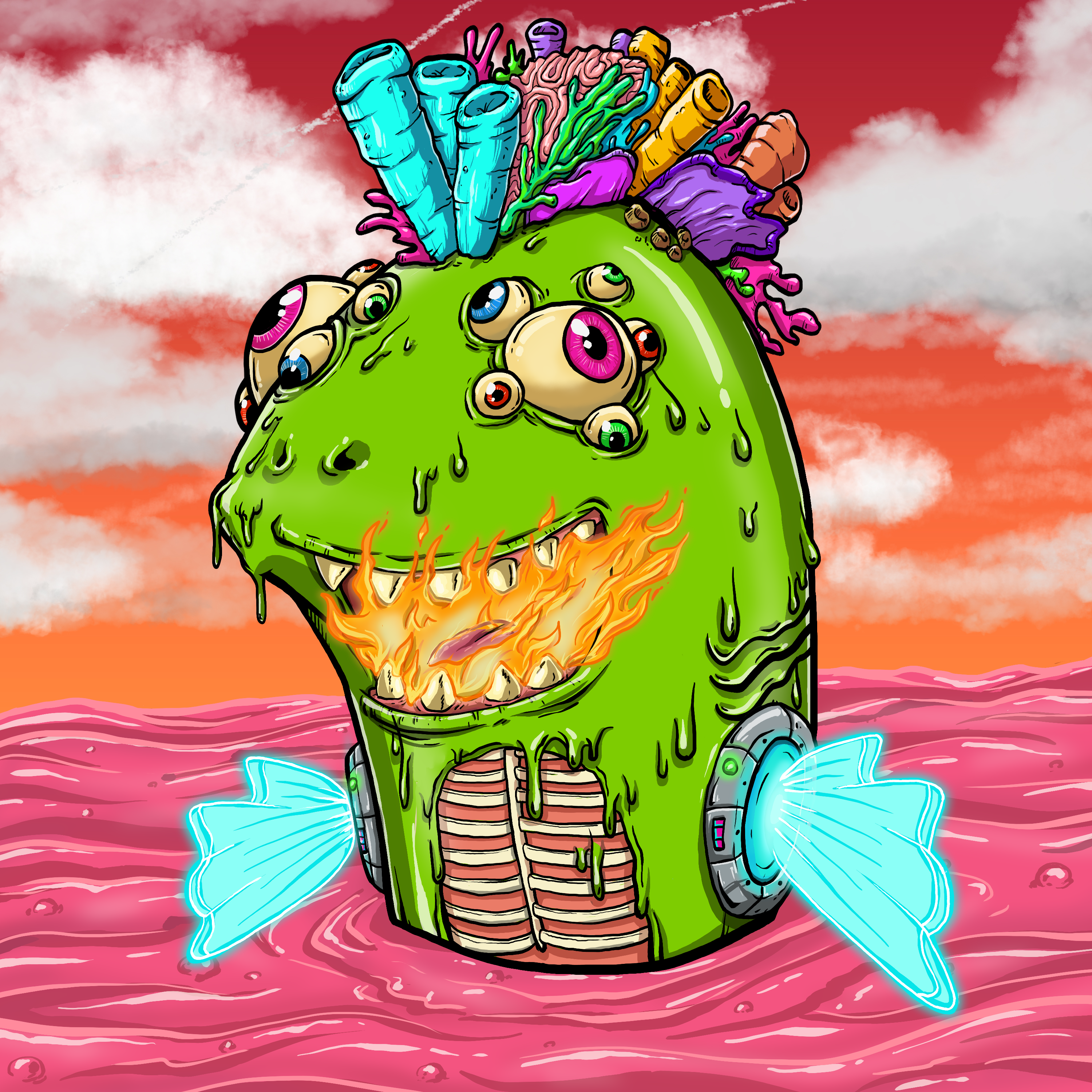 CRAZY CRITTERS - FISH  480 NFT on Algorand