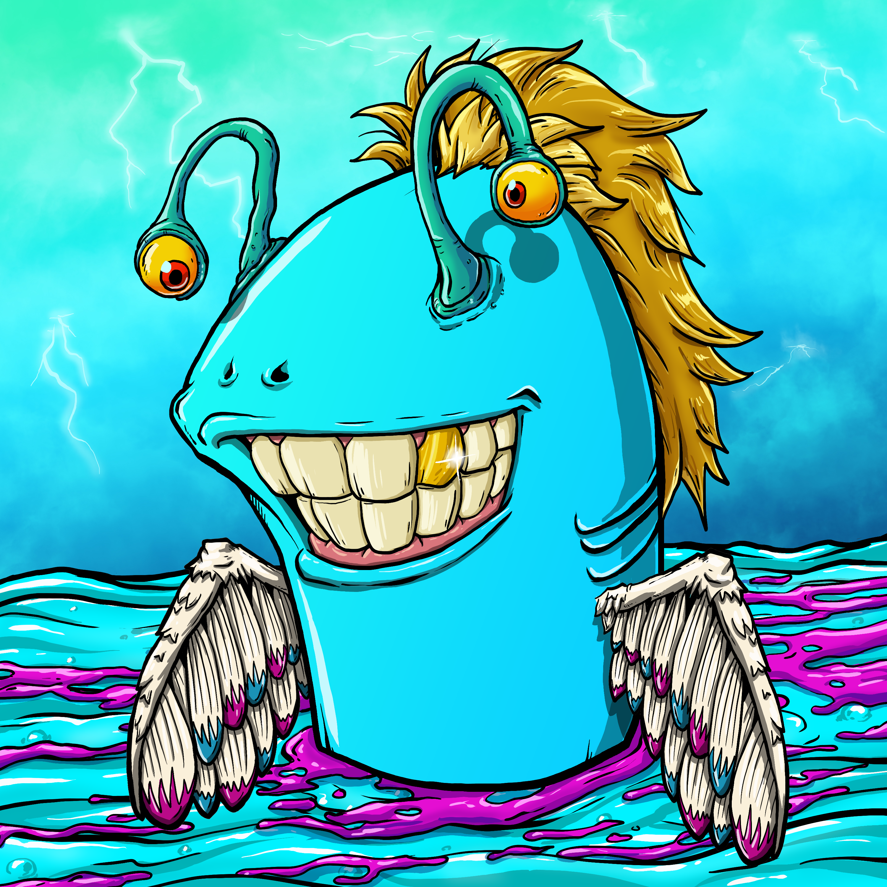 CRAZY CRITTERS - FISH  482 NFT on Algorand