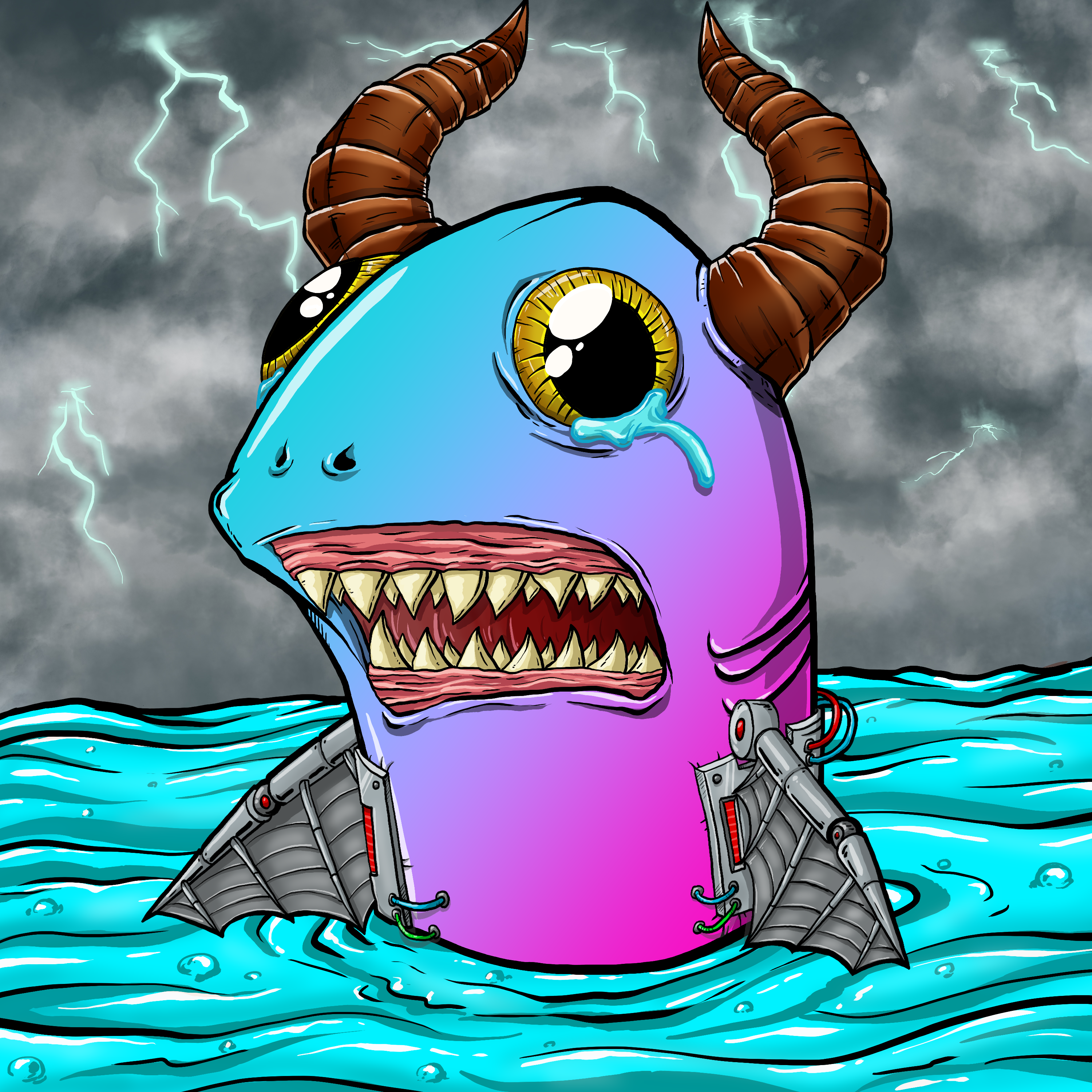 CRAZY CRITTERS - FISH  483 NFT on Algorand